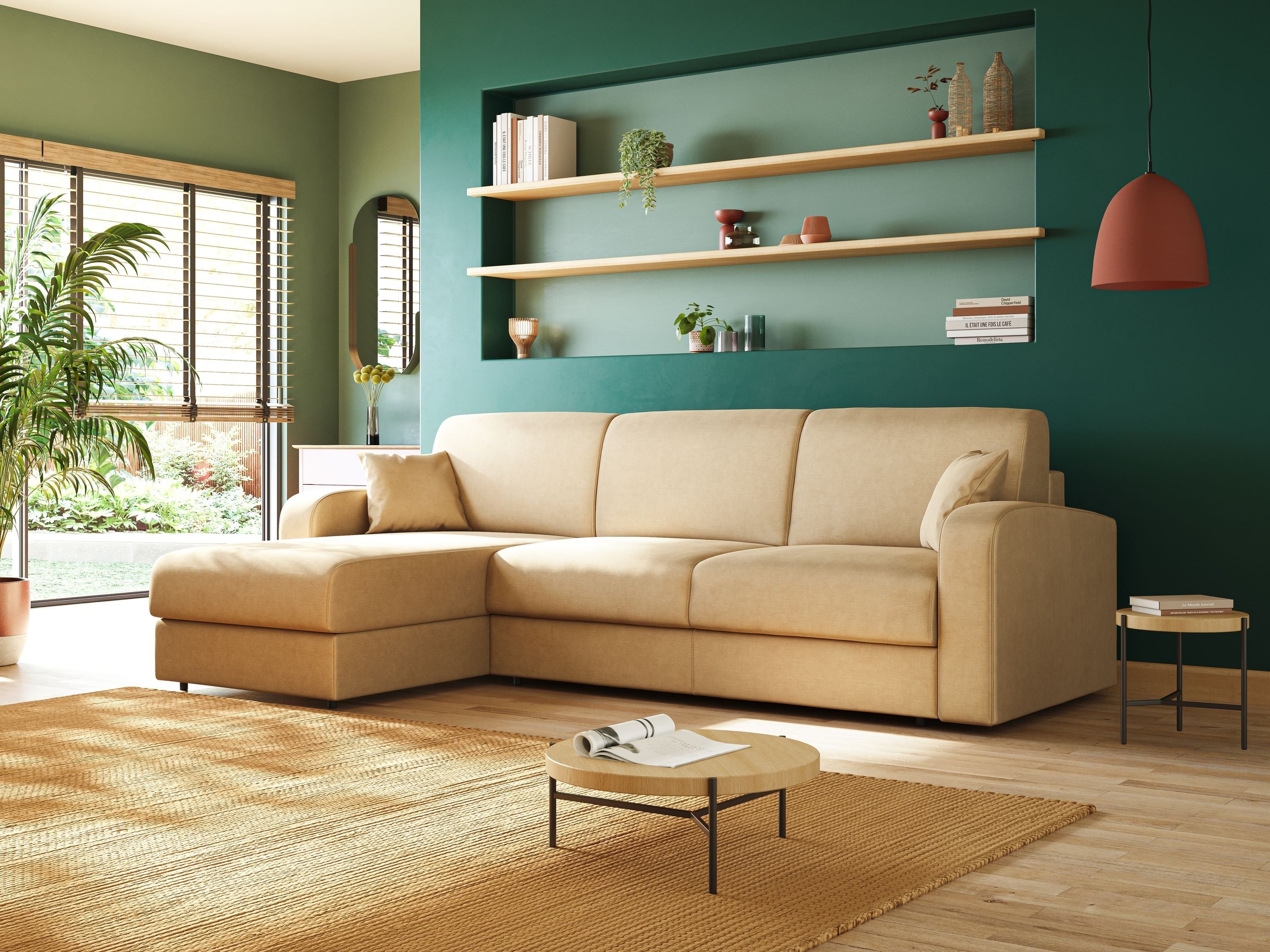 Divani in Velluto Beige - divani.store