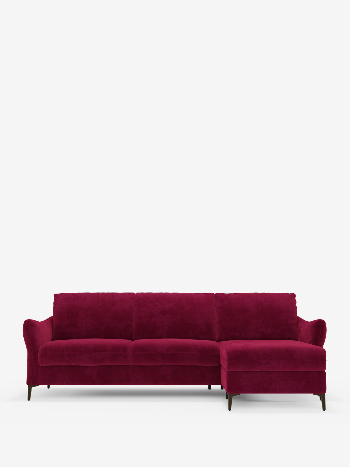 Dalia divano letto con penisola contenitore e materasso alto 18 cm - piedini alti e tessuto smacchiabile T30
