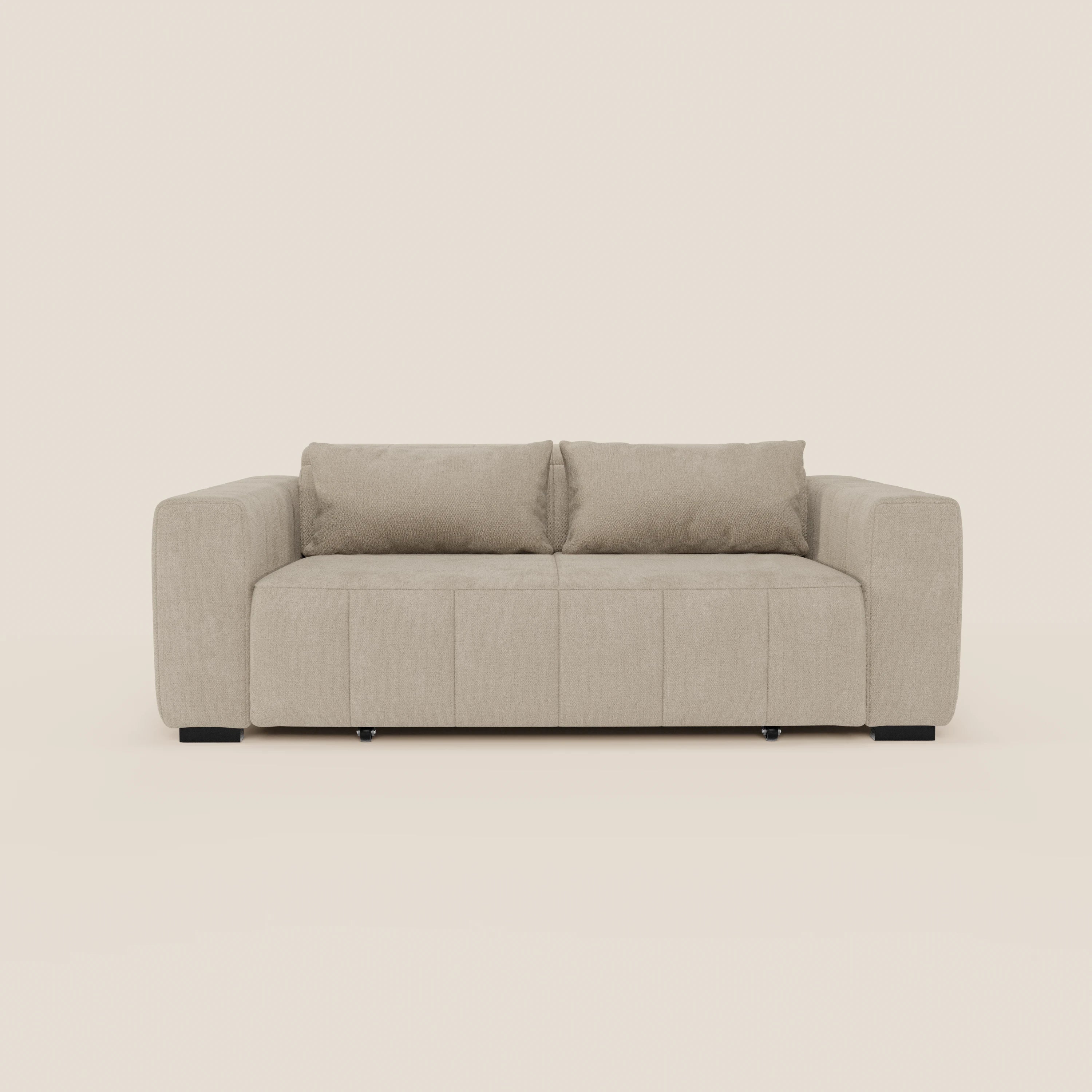 Doric divano 3 posti con sedute allungabili tramite relax elettrico - poggiatesta reclinabile in tessuto smacchiabile T23 - divani.store
