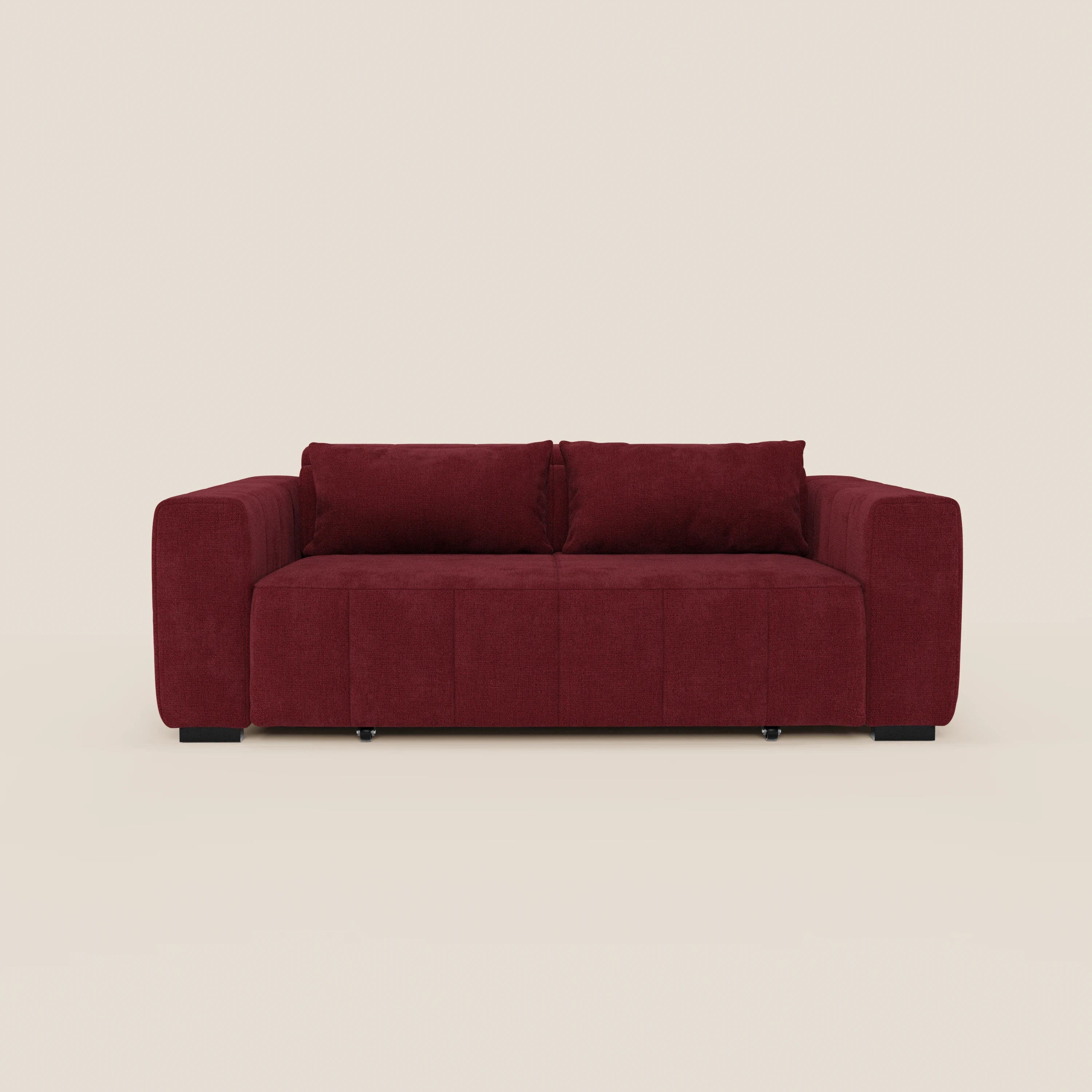 Doric divano 3 posti con sedute allungabili tramite relax elettrico - poggiatesta reclinabile in tessuto smacchiabile T23 - divani.store