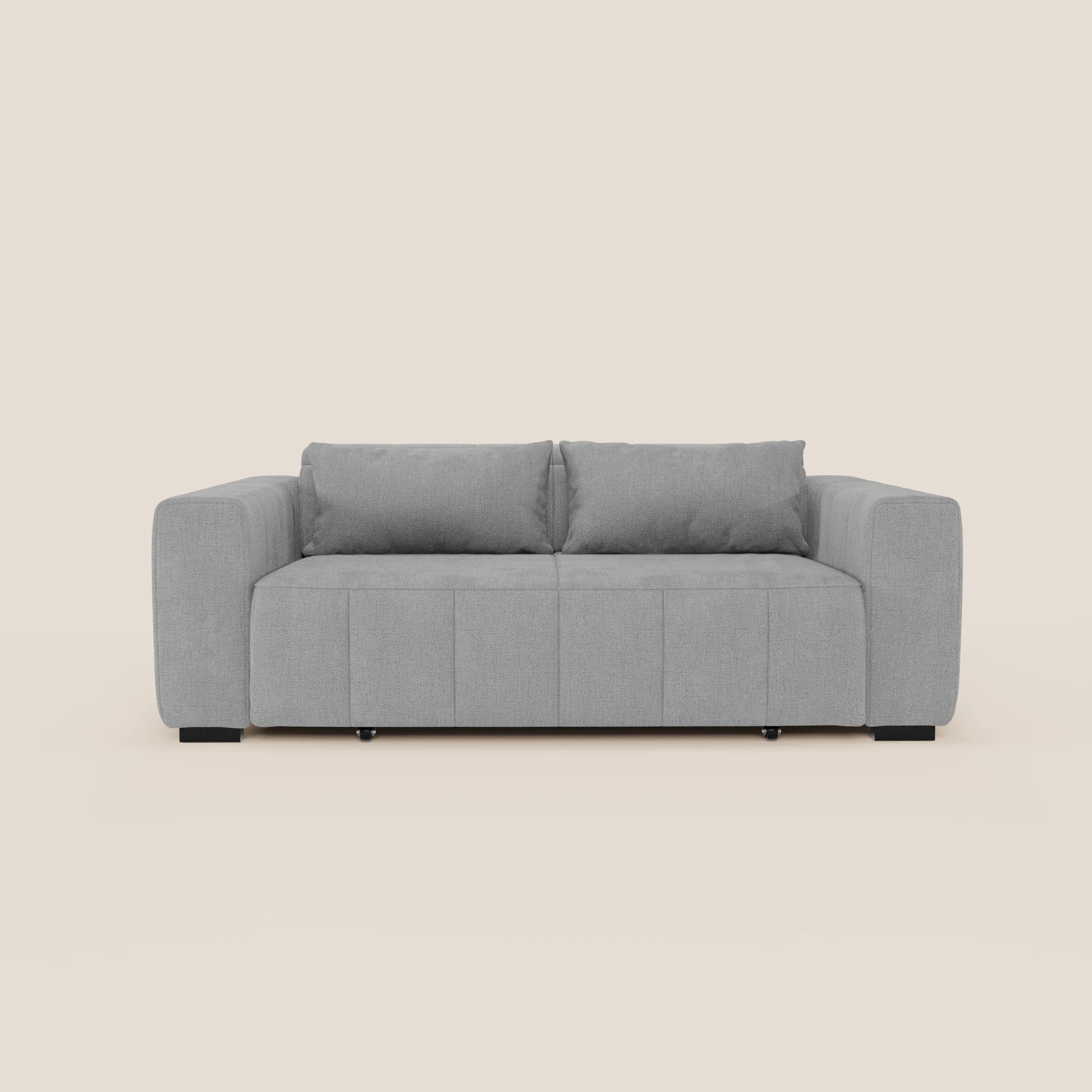 Doric divano 3 posti con sedute allungabili tramite relax elettrico - poggiatesta reclinabile in tessuto smacchiabile T23 - divani.store