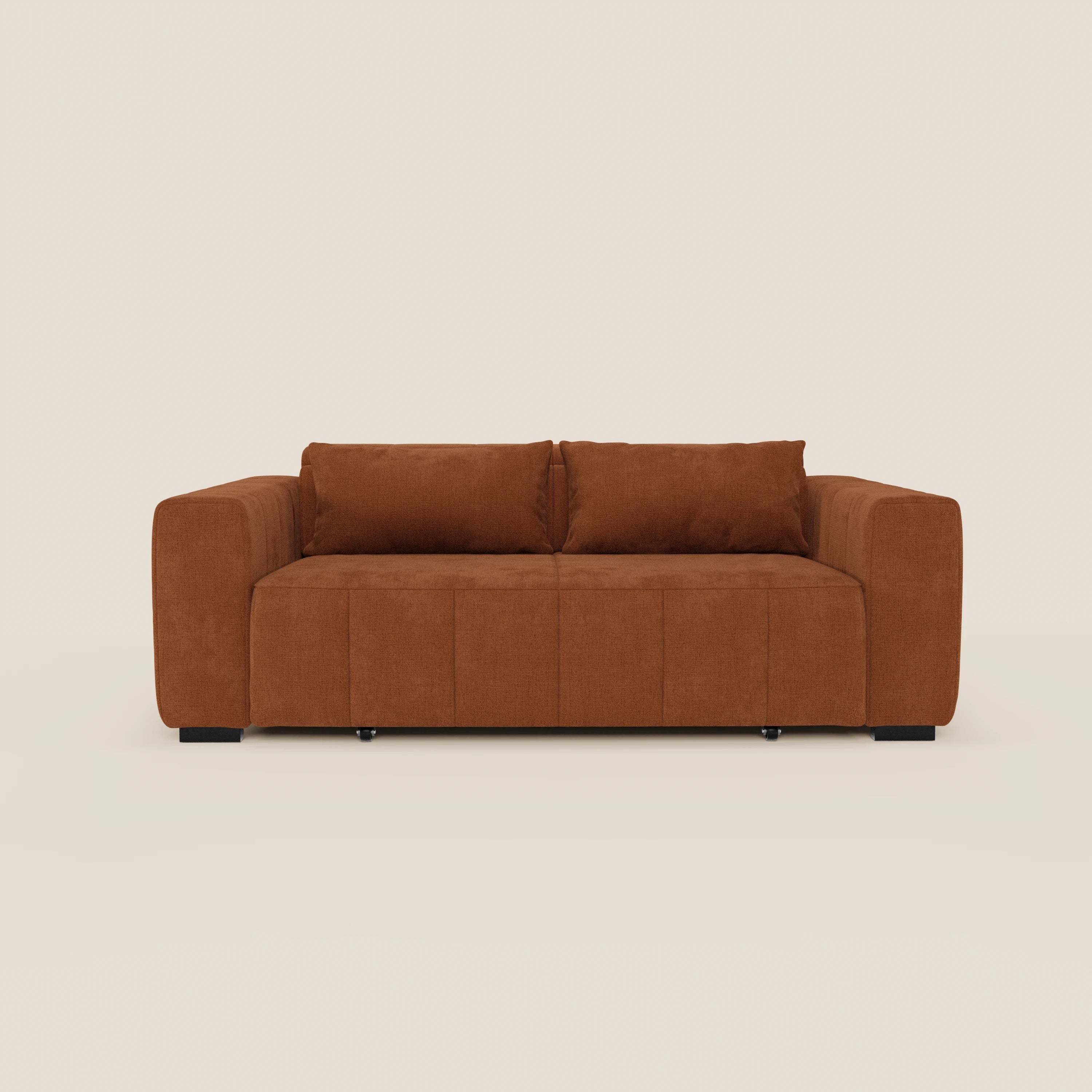 Doric divano 3 posti con sedute allungabili tramite relax elettrico - poggiatesta reclinabile in tessuto smacchiabile T23 - divani.store