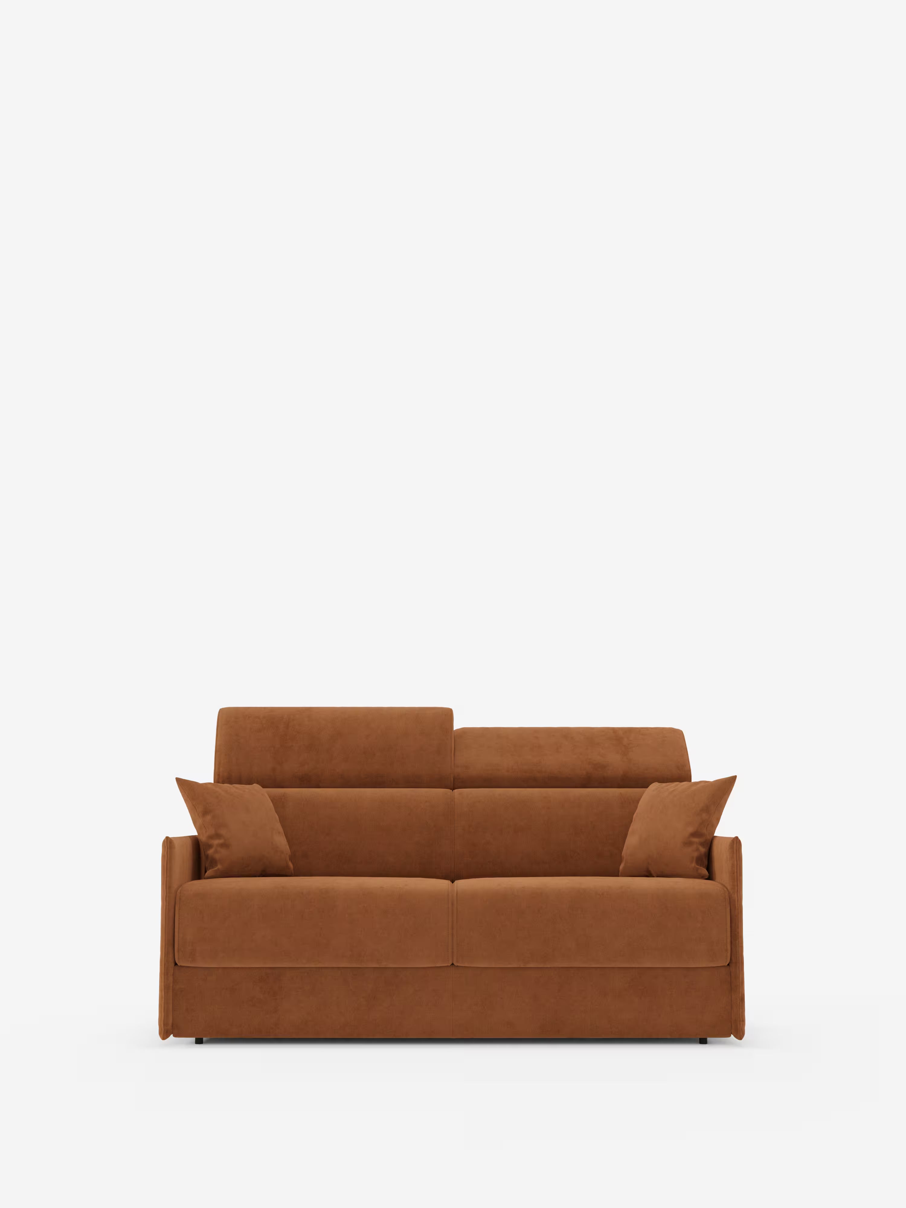 Miryam Divano letto con poggiatesta reclinabili e comfort maxi - design compatto in morbido tessuto smacchiabile T31