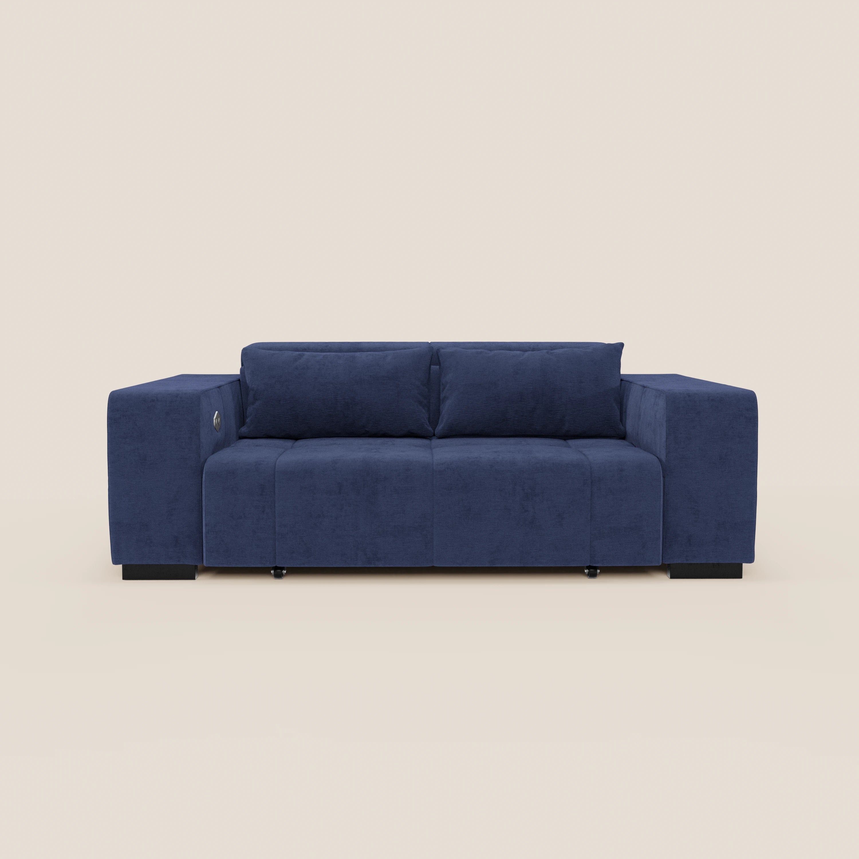 Monarch Divano con Relax Elettrico per allungamento sedute e Poggiatesta Reclinabile in tessuto morbido smacchiabile T31 - divani.store