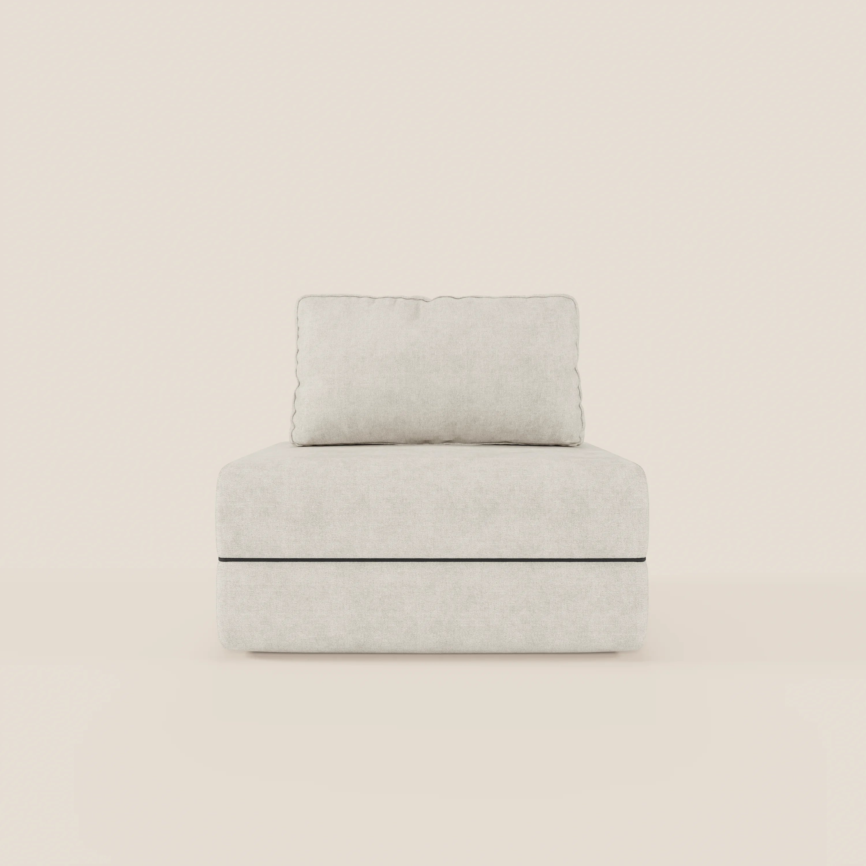 Rift poltrona letto con materasso alto 22 cm e memory foam - schienale mobile e tessuto smacchiabile T31 - divani.store