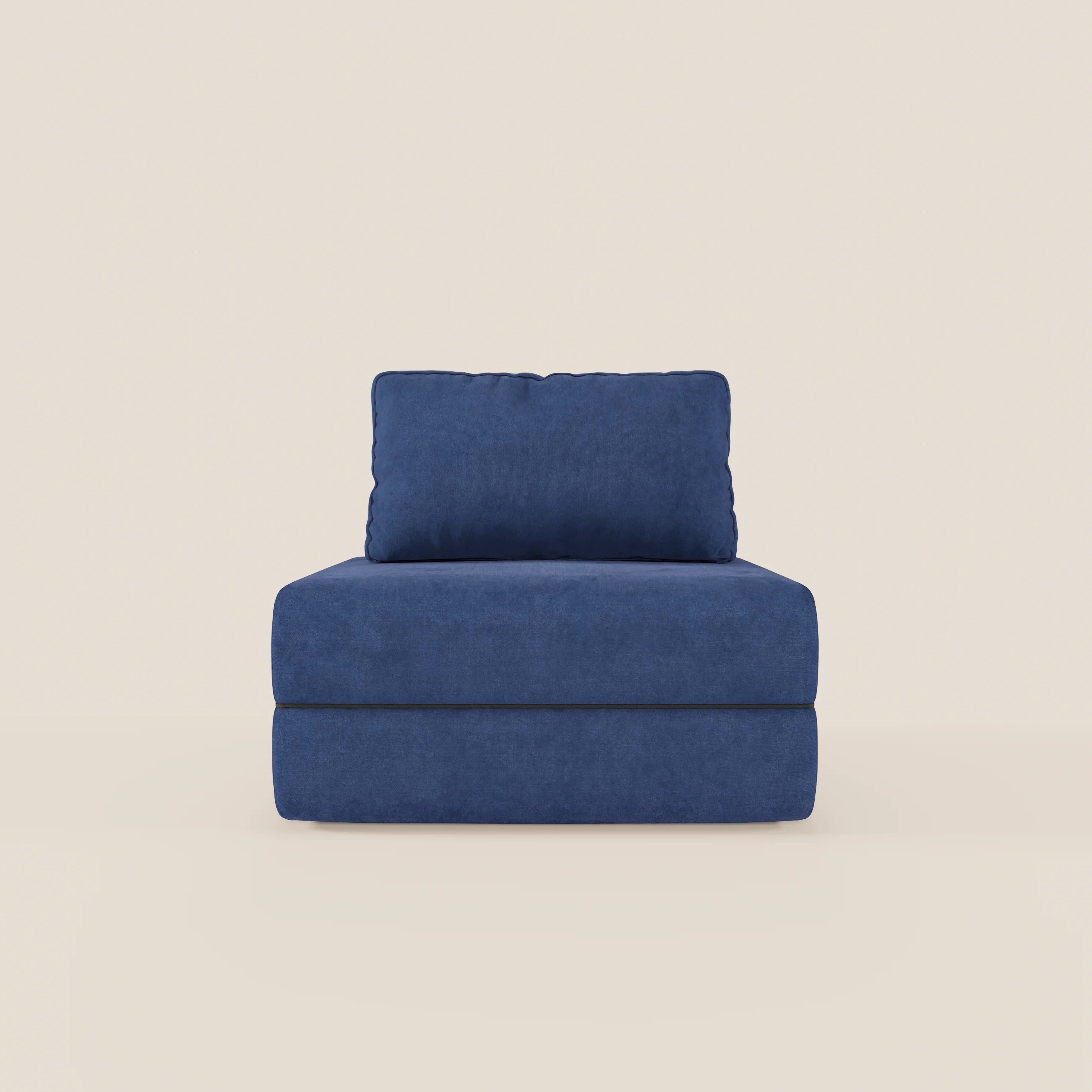 Rift poltrona letto con materasso alto 22 cm e memory foam - schienale mobile e tessuto smacchiabile T31 - divani.store