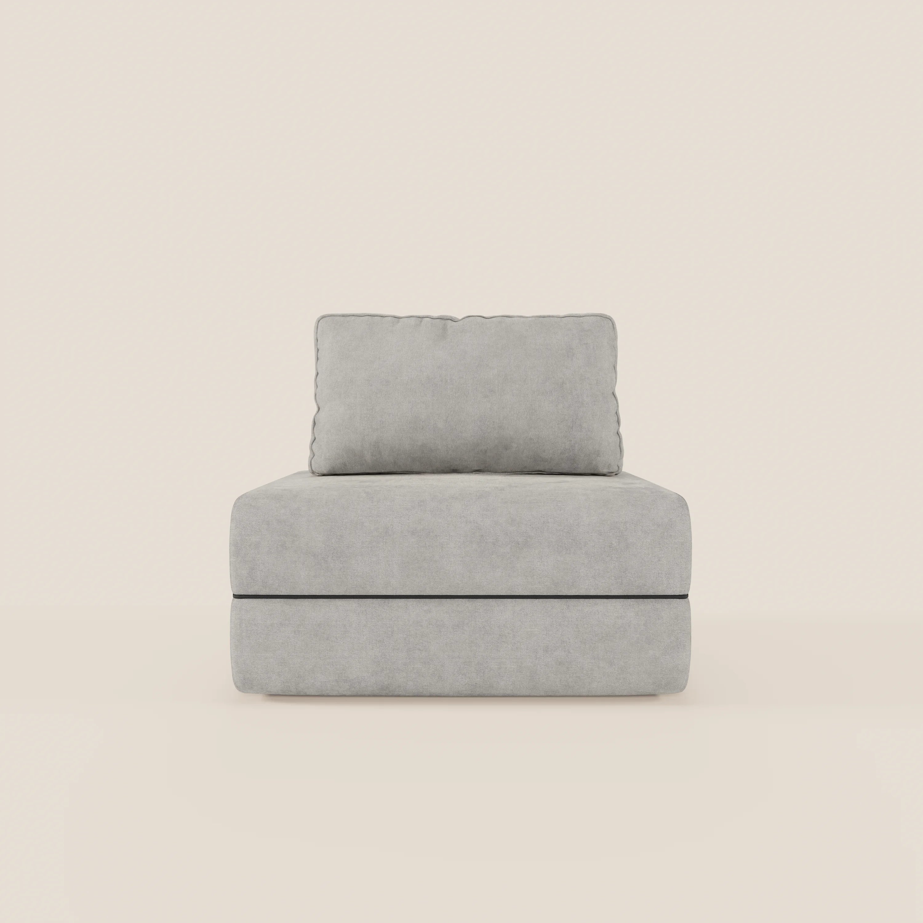 Rift poltrona letto con materasso alto 22 cm e memory foam - schienale mobile e tessuto smacchiabile T31 - divani.store