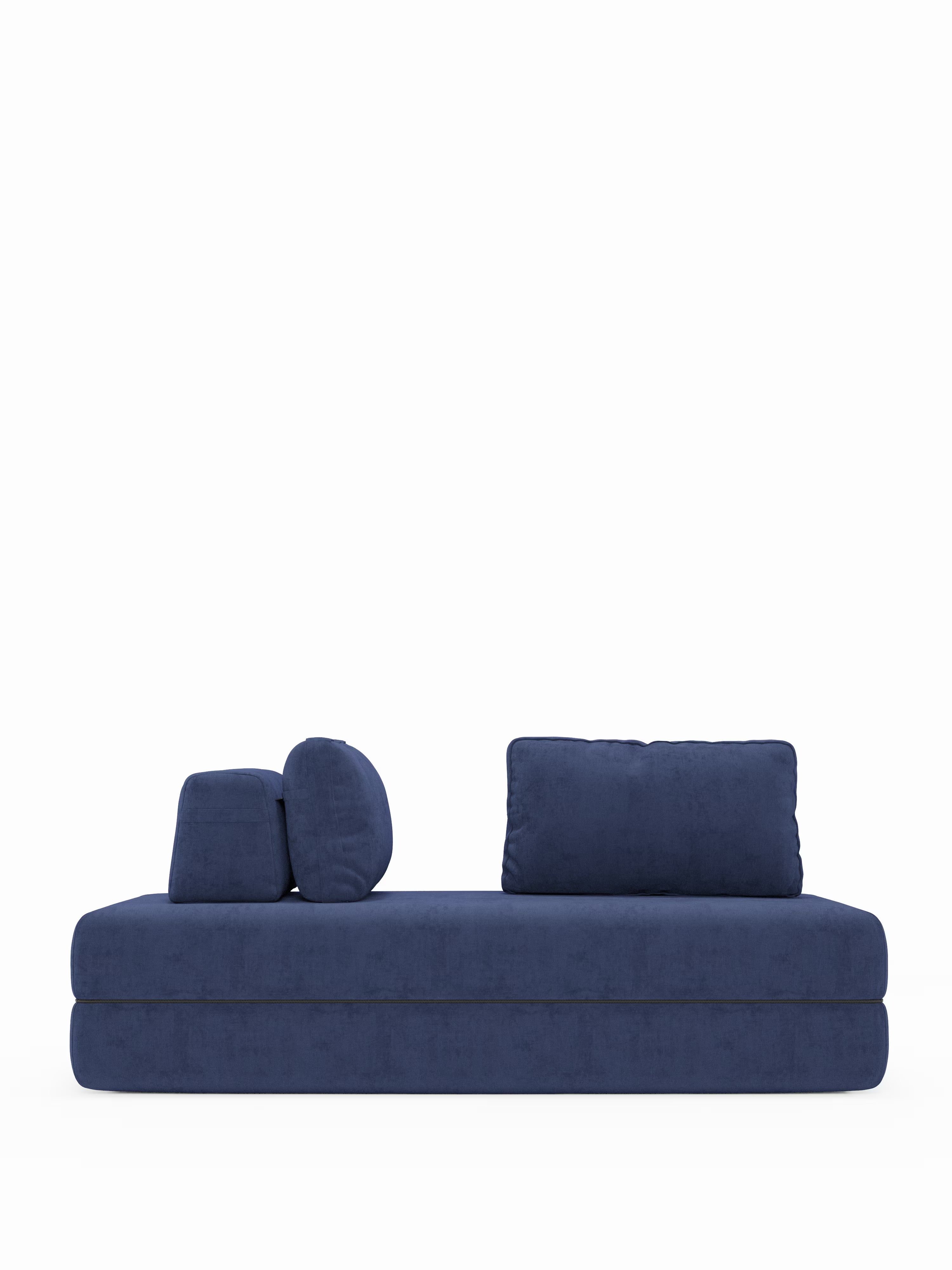 Rift divano letto matrimoniale 2 posti e 3 posti con schienali mobili - materasso alto 24 cm e memory foam in tessuto smacchiabile T31
