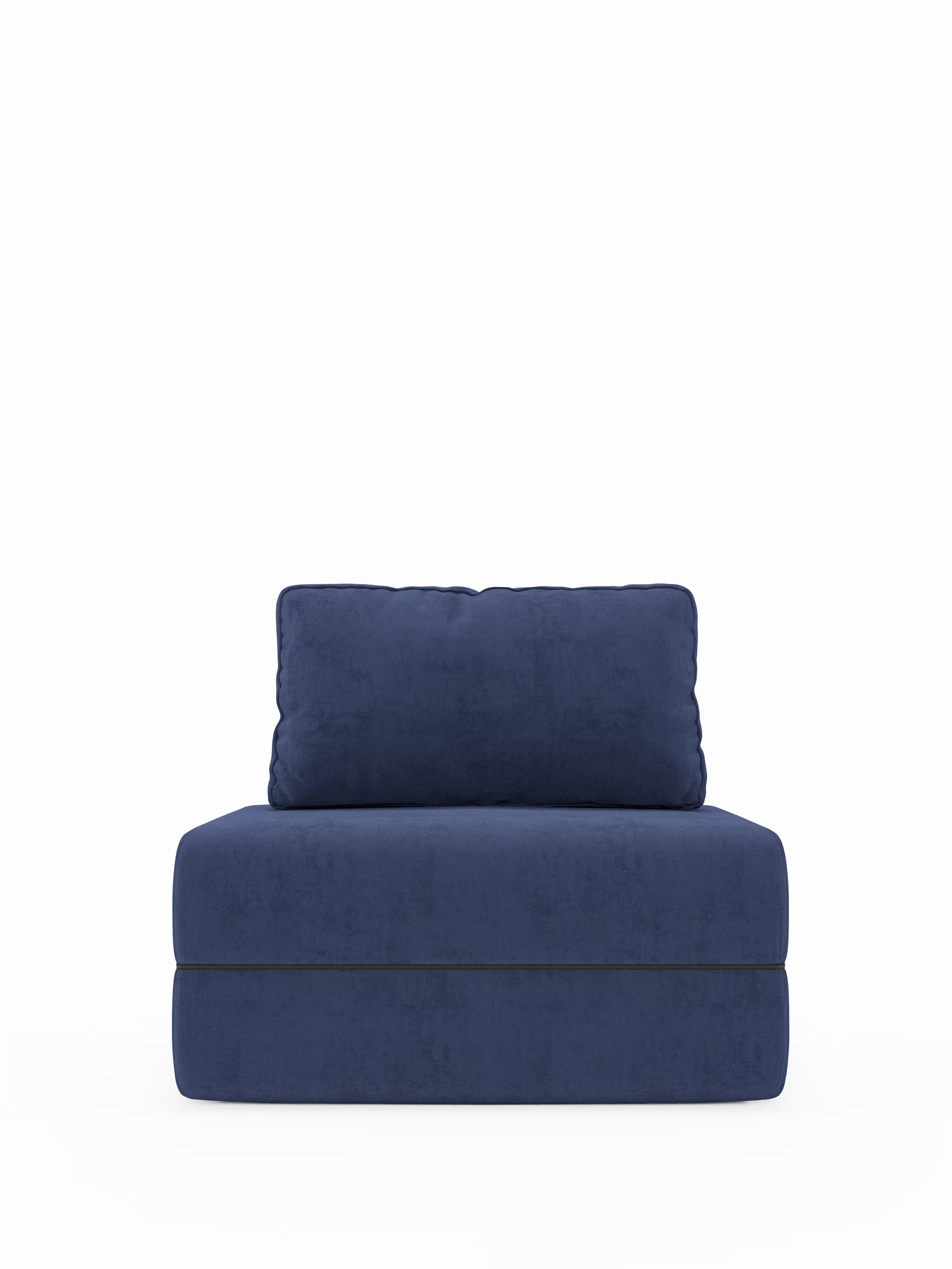 Rift poltrona letto con materasso alto 24 cm e memory foam - schienale mobile e tessuto smacchiabile T31