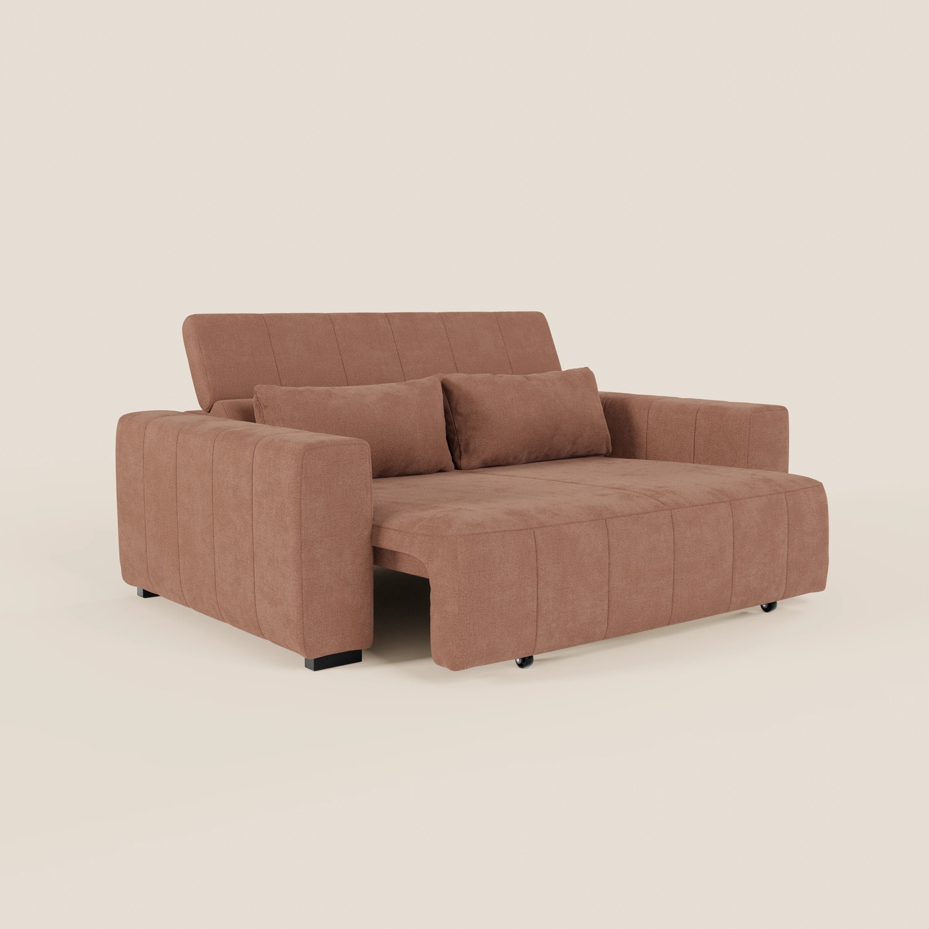 Doric divano 3 posti con sedute allungabili tramite relax elettrico - poggiatesta reclinabile in tessuto smacchiabile T23 - divani.store