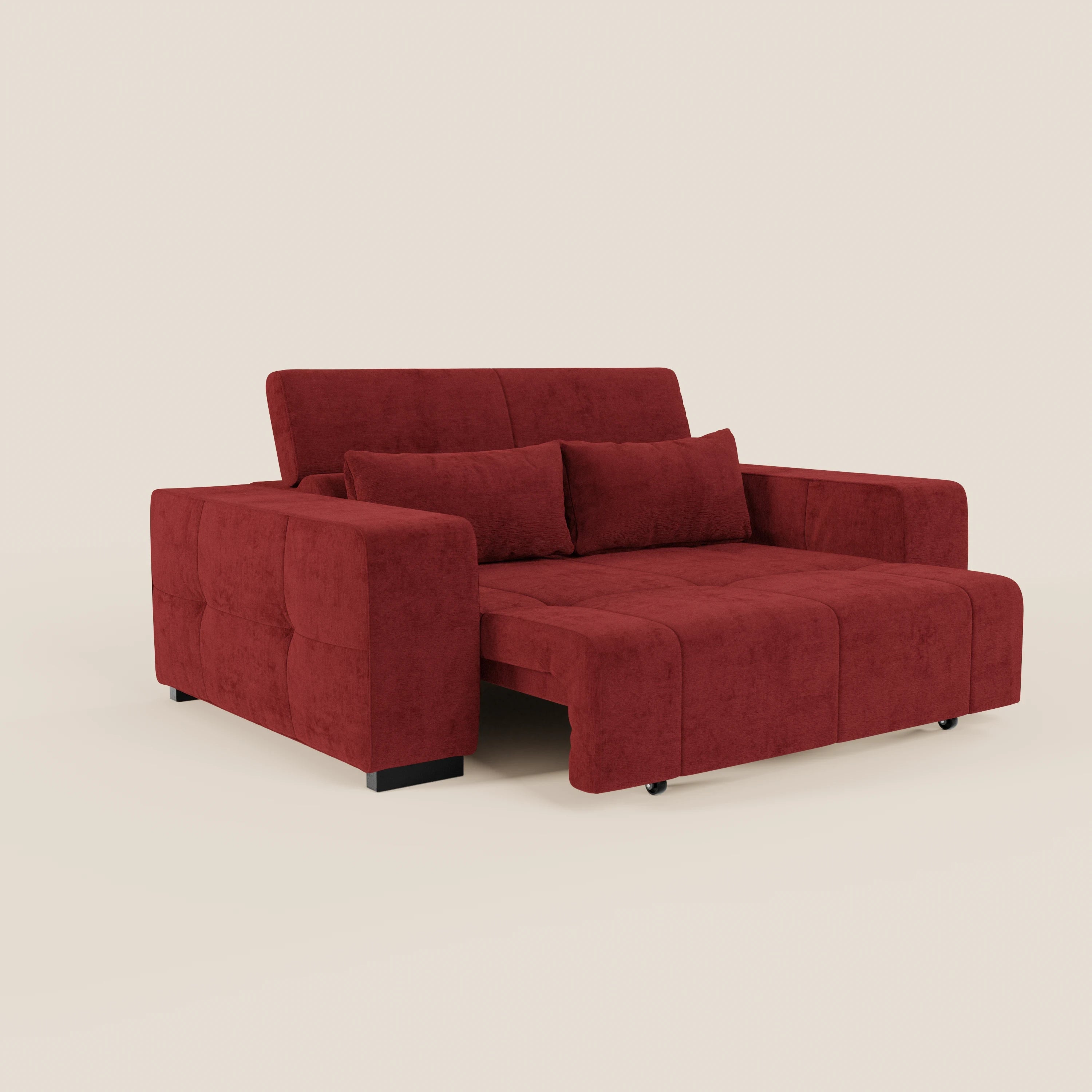Monarch Divano con Relax Elettrico per allungamento sedute e Poggiatesta Reclinabile in tessuto morbido smacchiabile T31 - divani.store