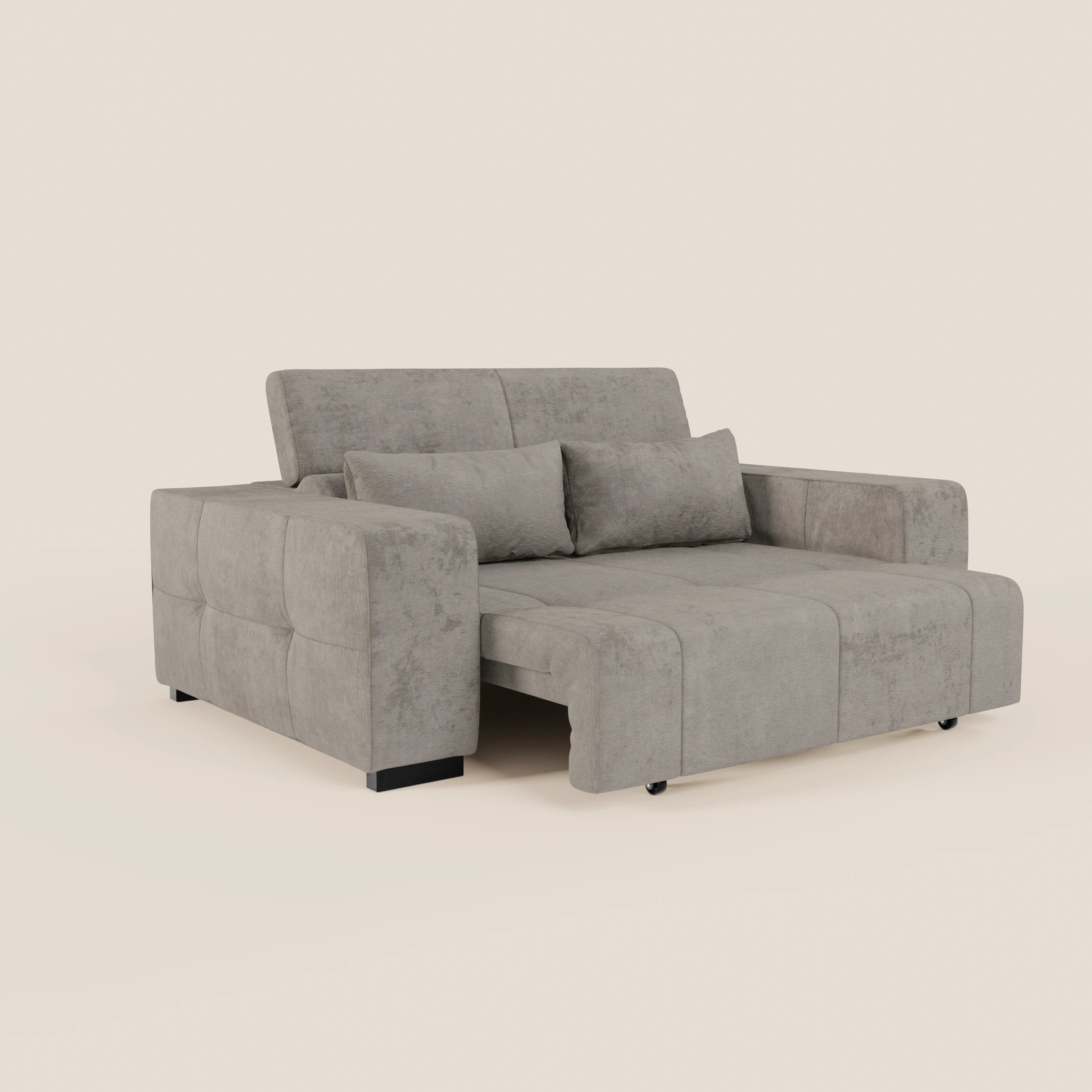 Monarch Divano con Relax Elettrico per allungamento sedute e Poggiatesta Reclinabile in tessuto morbido smacchiabile T31 - divani.store