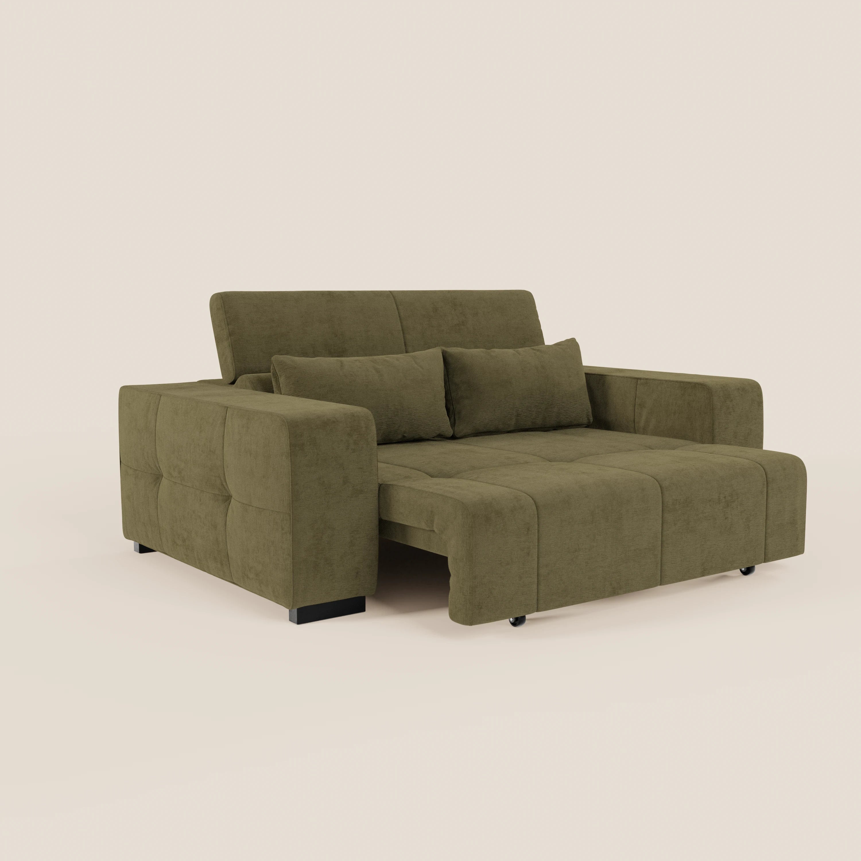 Monarch Divano con Relax Elettrico per allungamento sedute e Poggiatesta Reclinabile in tessuto morbido smacchiabile T31 - divani.store