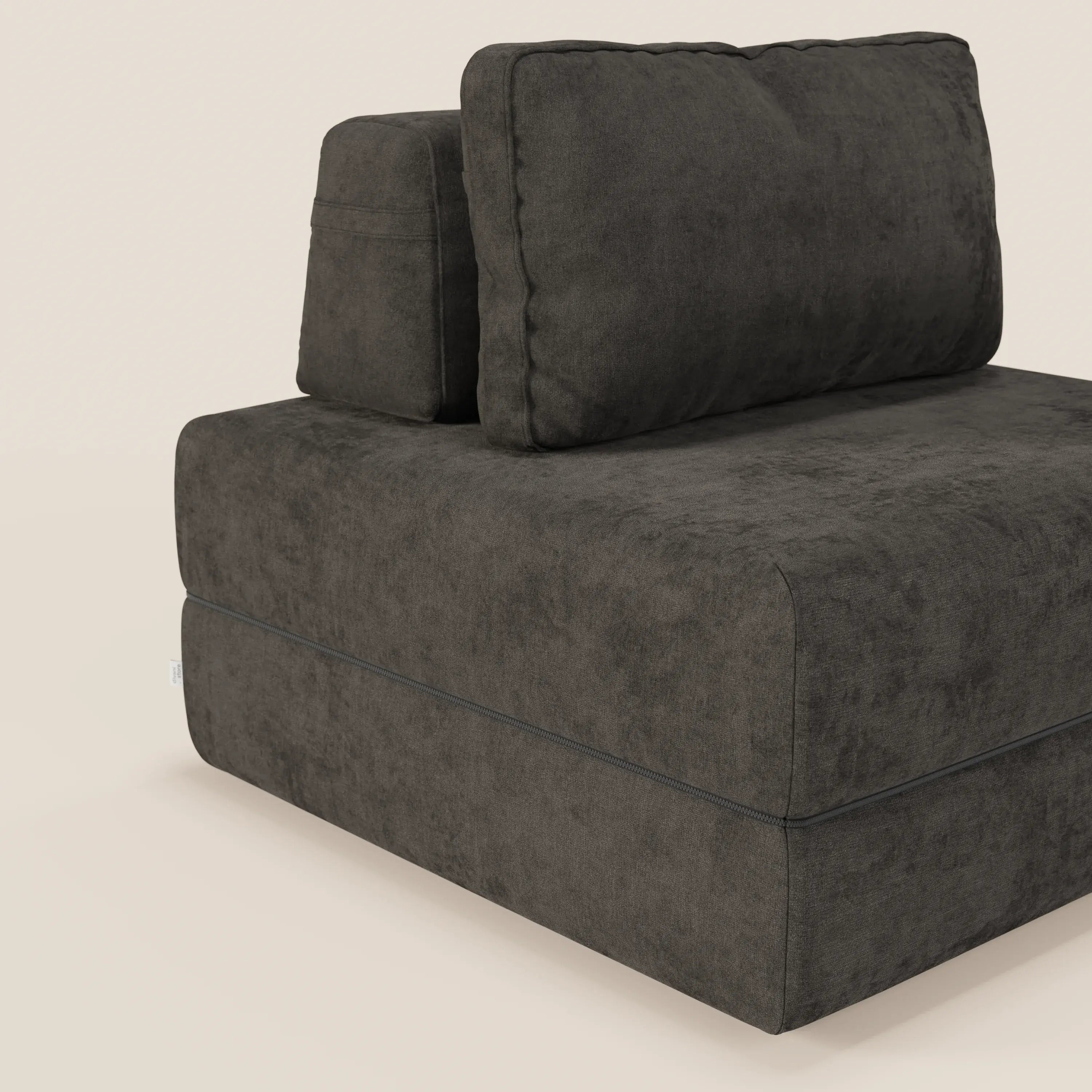 Rift poltrona letto con materasso alto 22 cm e memory foam - schienale mobile e tessuto smacchiabile T31 - divani.store