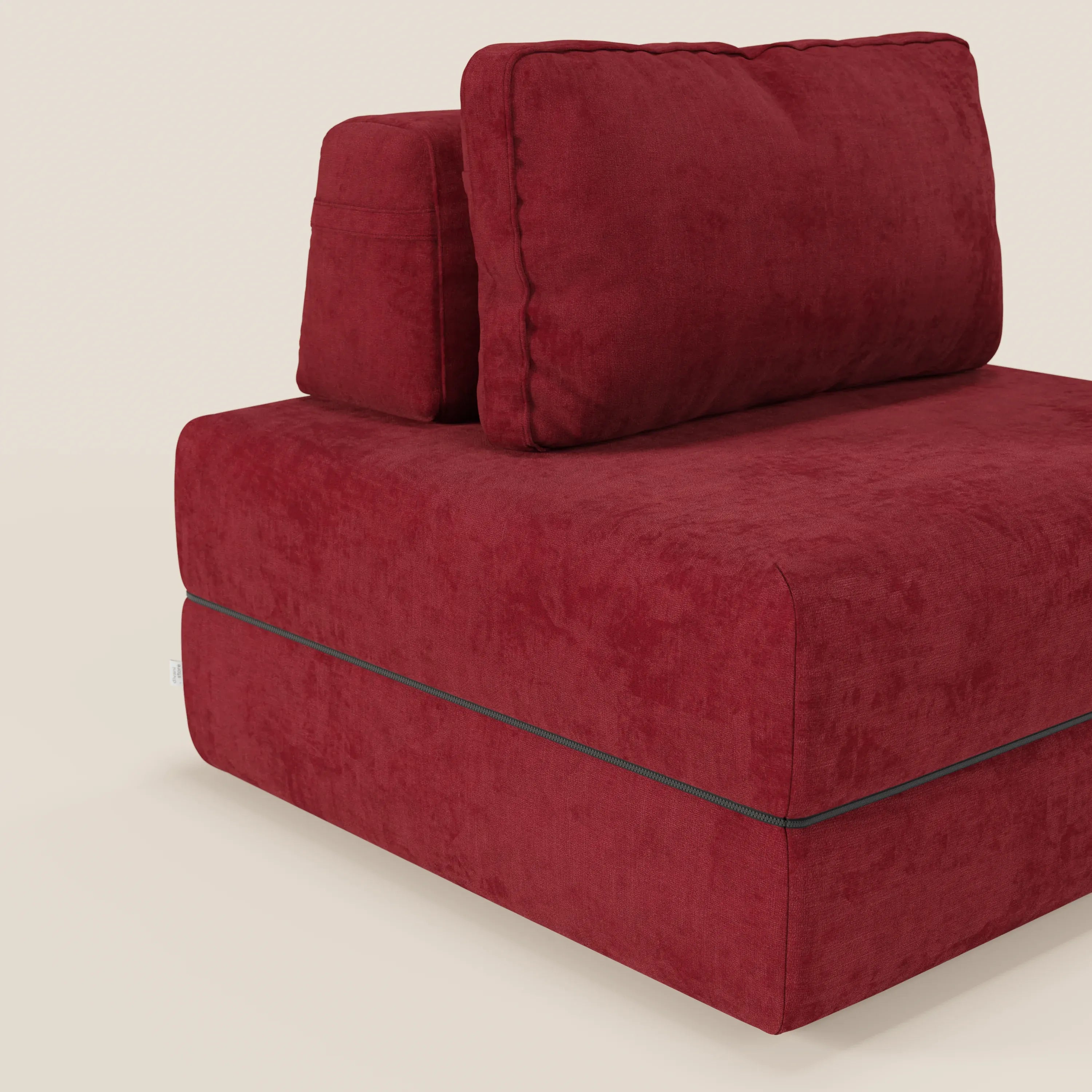 Rift poltrona letto con materasso alto 22 cm e memory foam - schienale mobile e tessuto smacchiabile T31 - divani.store