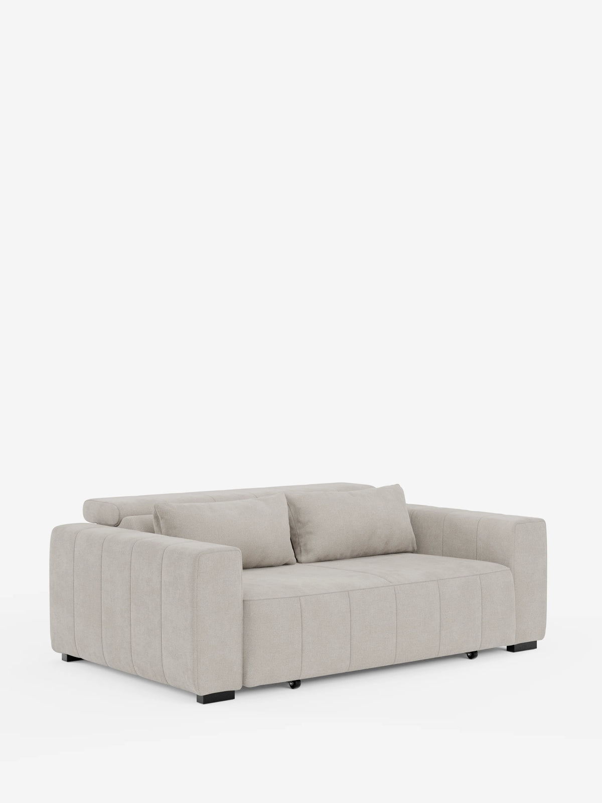 Doric divano 3 posti con sedute allungabili tramite relax elettrico - poggiatesta reclinabile in tessuto smacchiabile T23