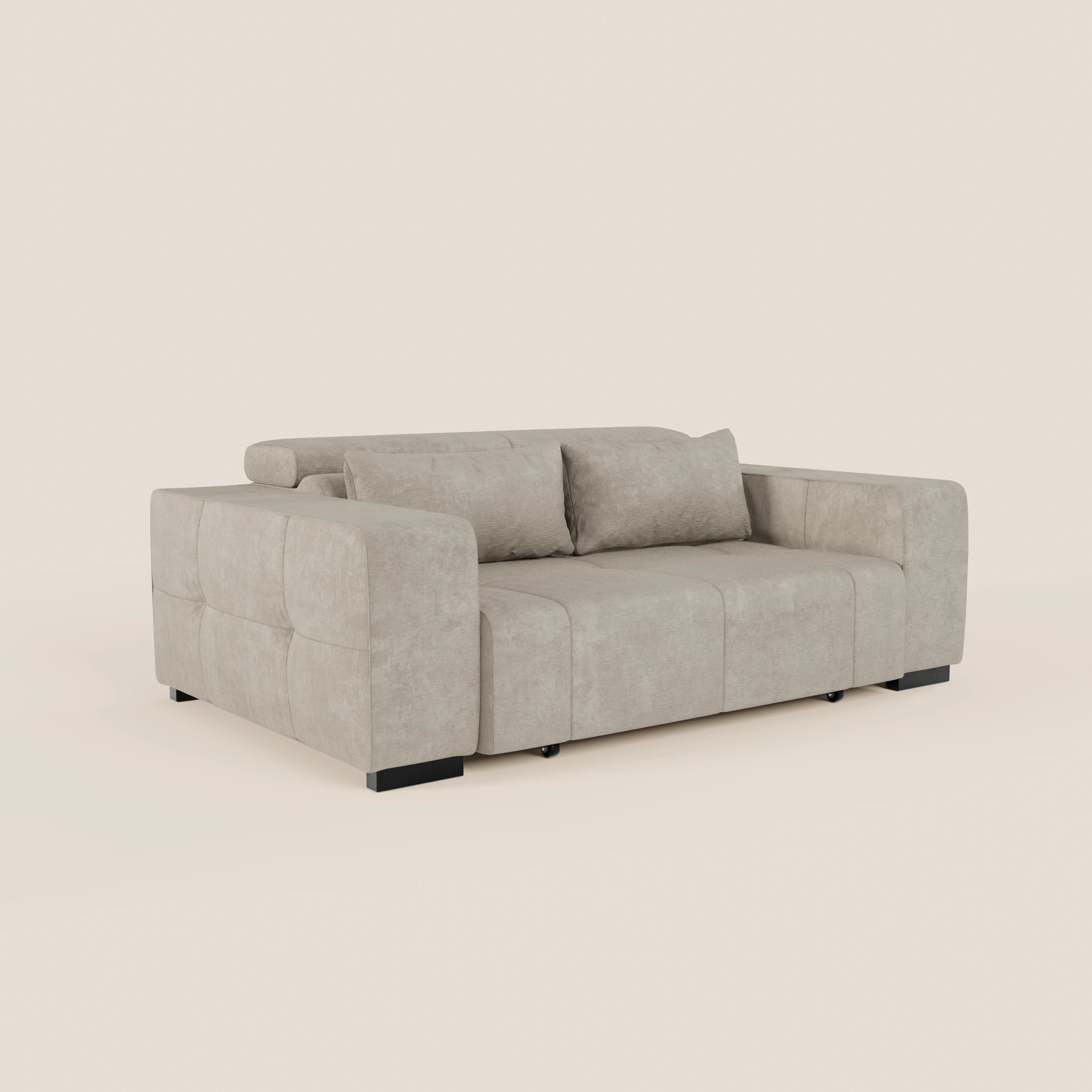 Monarch Divano con Relax Elettrico per allungamento sedute e Poggiatesta Reclinabile in tessuto morbido smacchiabile T31 - divani.store
