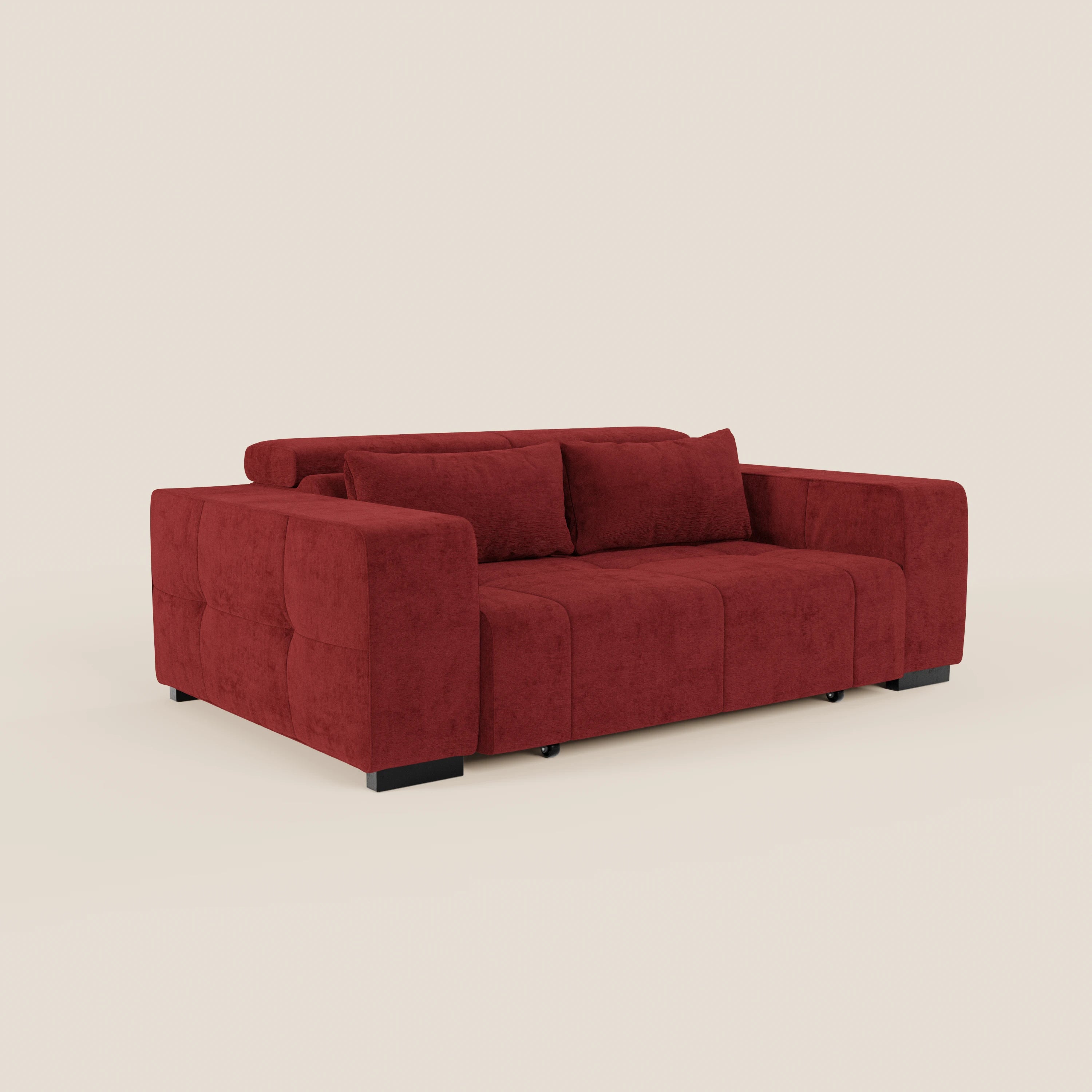 Monarch Divano con Relax Elettrico per allungamento sedute e Poggiatesta Reclinabile in tessuto morbido smacchiabile T31 - divani.store