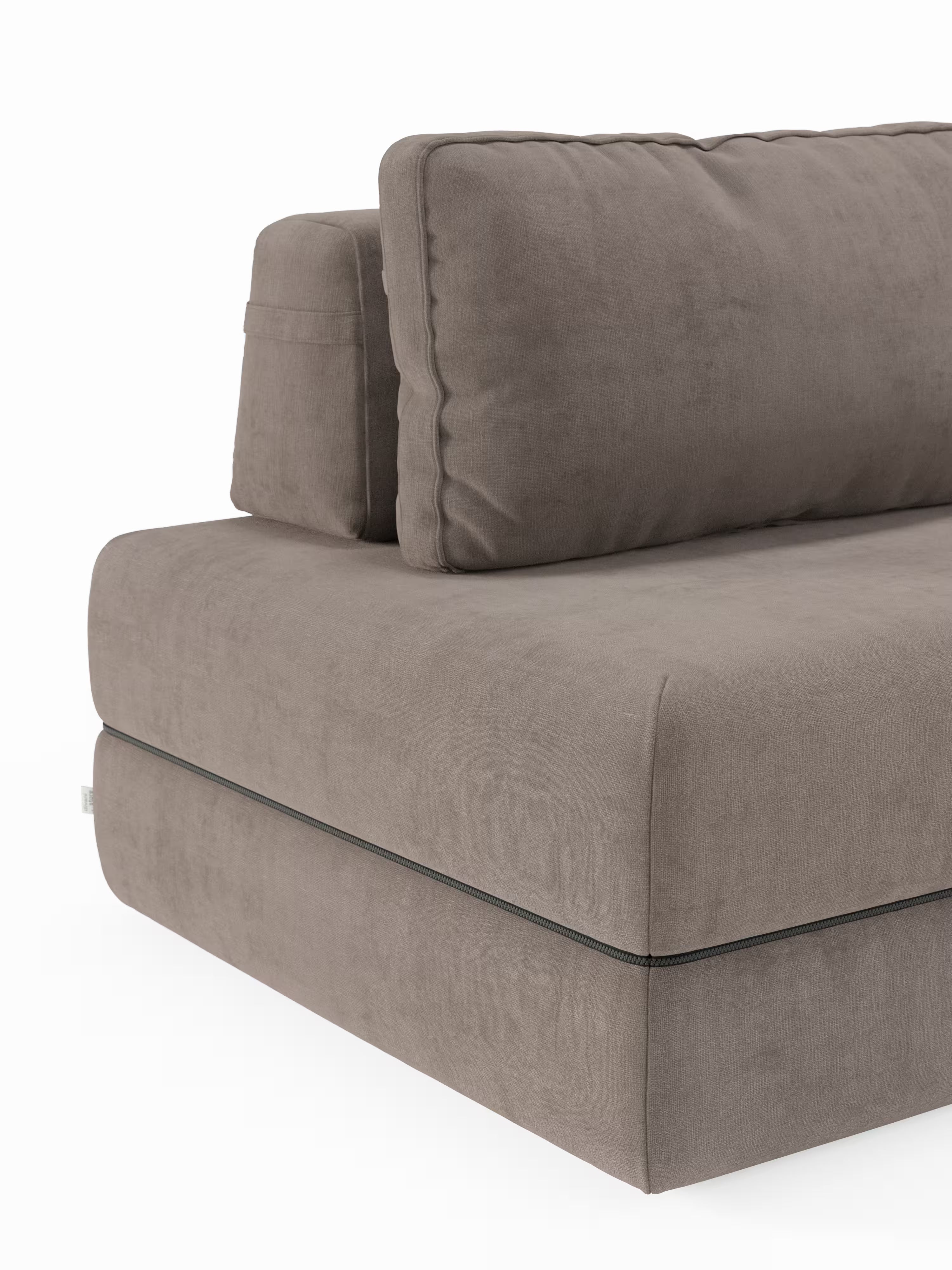 Rift divano letto matrimoniale 2 posti e 3 posti con schienali mobili - materasso alto 24 cm e memory foam in tessuto smacchiabile T31