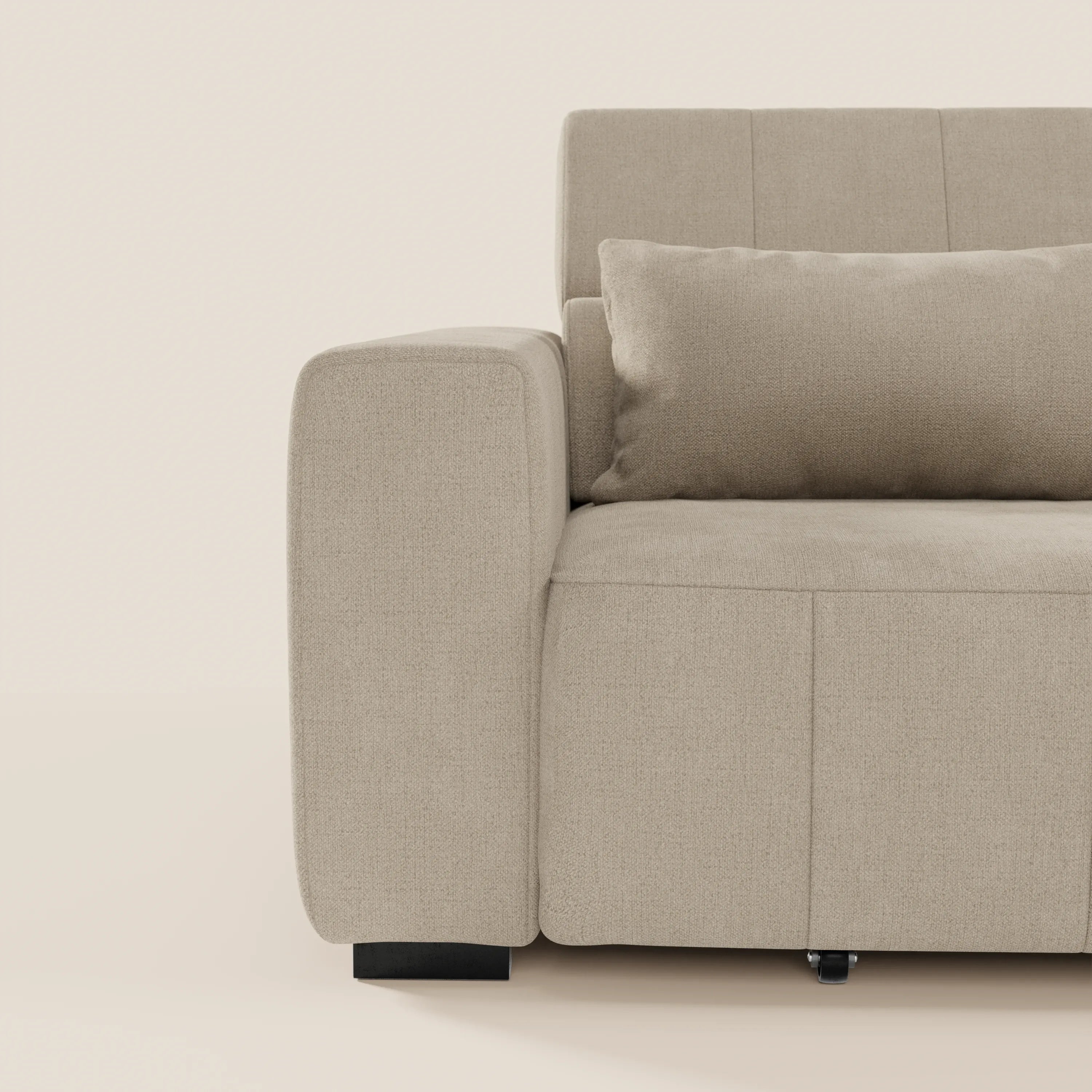 Doric divano 3 posti con sedute allungabili tramite relax elettrico - poggiatesta reclinabile in tessuto smacchiabile T23 - divani.store