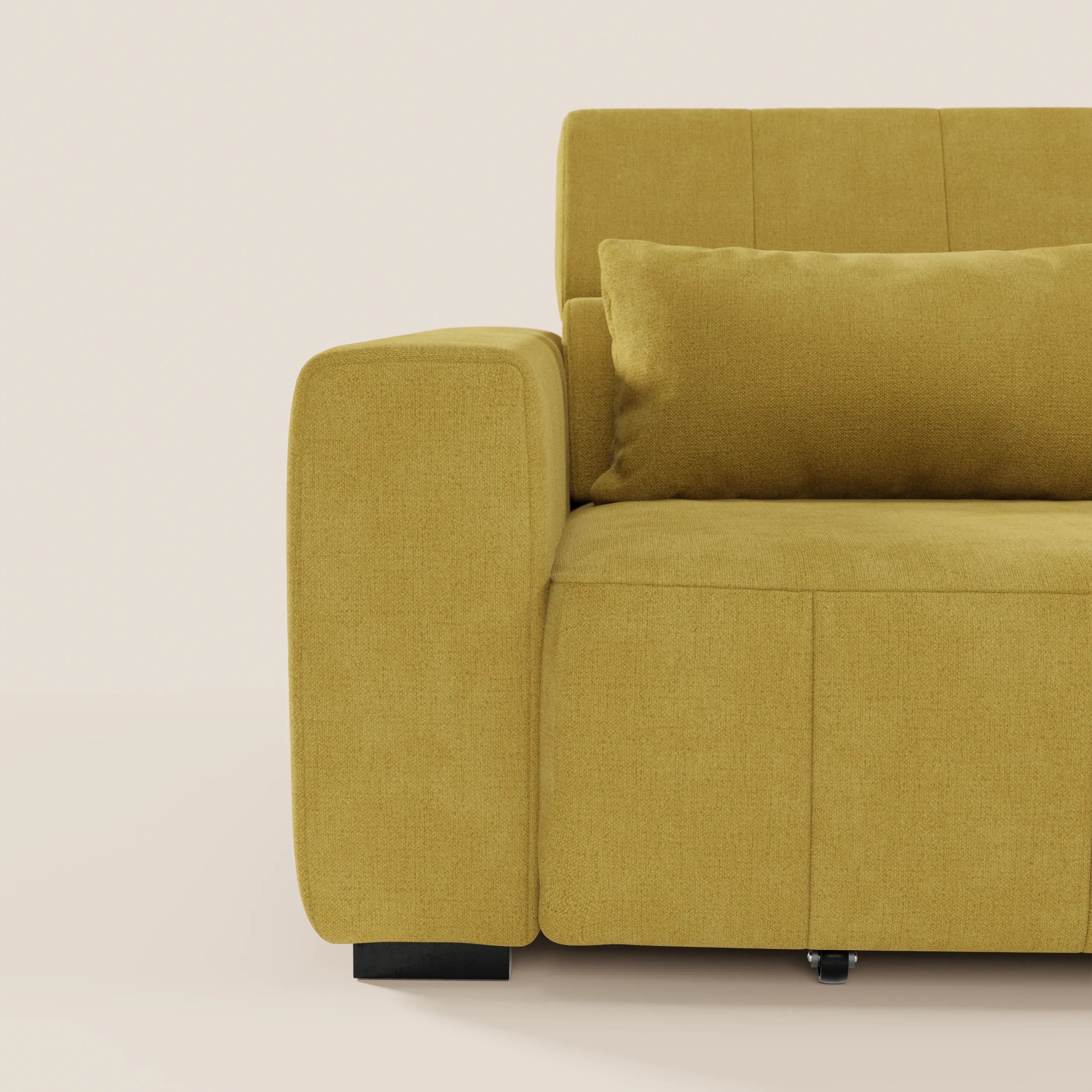 Doric divano 3 posti con sedute allungabili tramite relax elettrico - poggiatesta reclinabile in tessuto smacchiabile T23 - divani.store