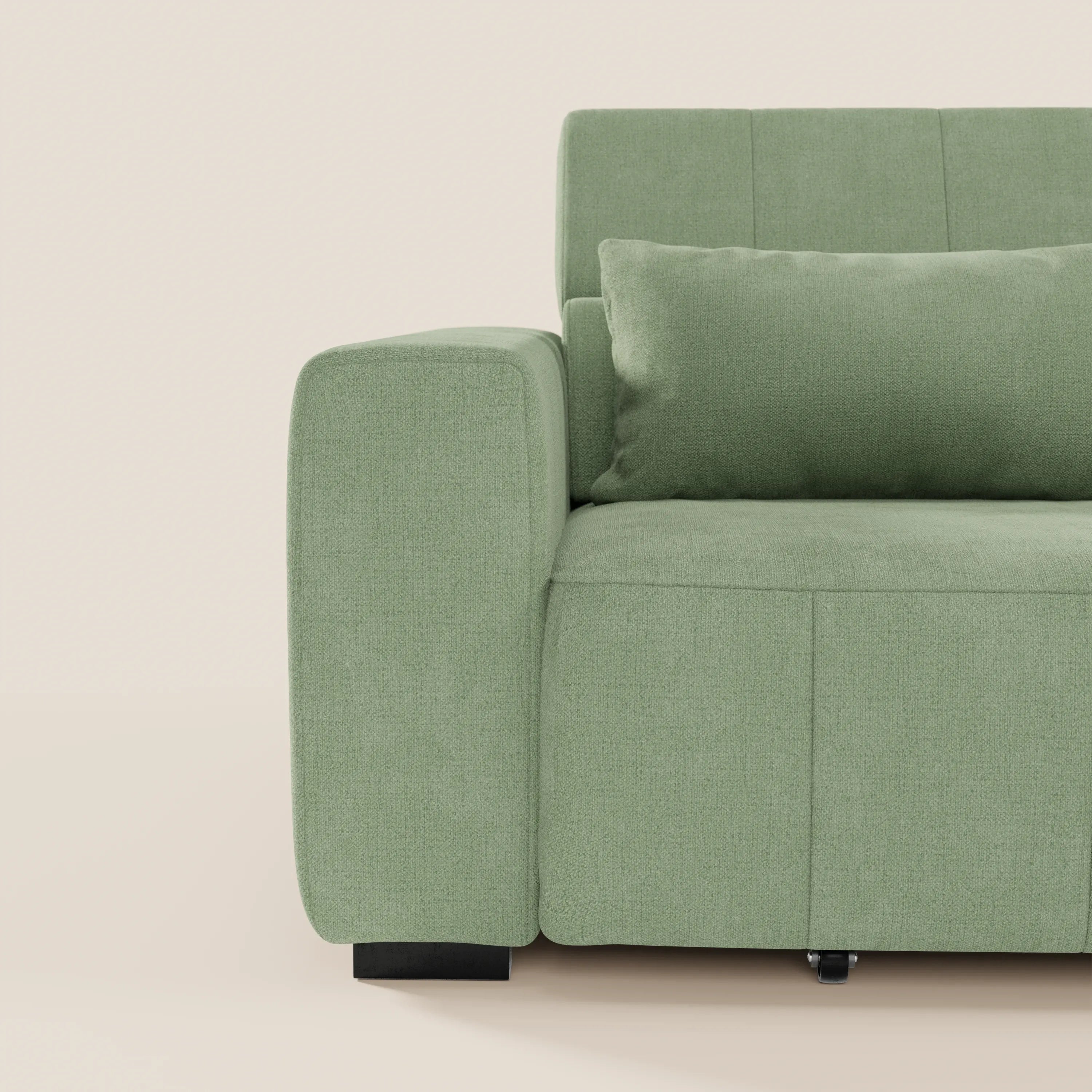 Doric divano 3 posti con sedute allungabili tramite relax elettrico - poggiatesta reclinabile in tessuto smacchiabile T23 - divani.store