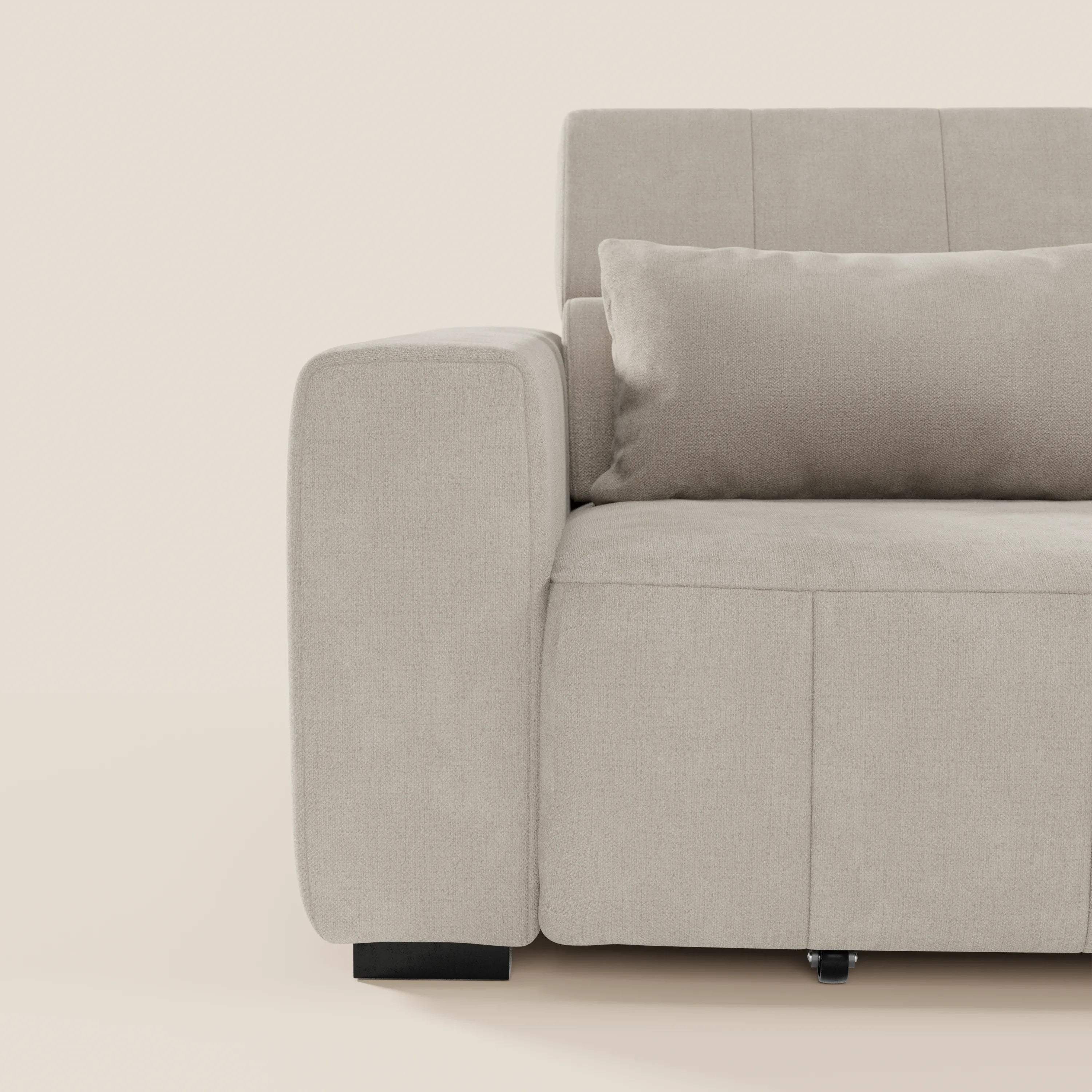 Doric divano 3 posti con sedute allungabili tramite relax elettrico - poggiatesta reclinabile in tessuto smacchiabile T23 - divani.store