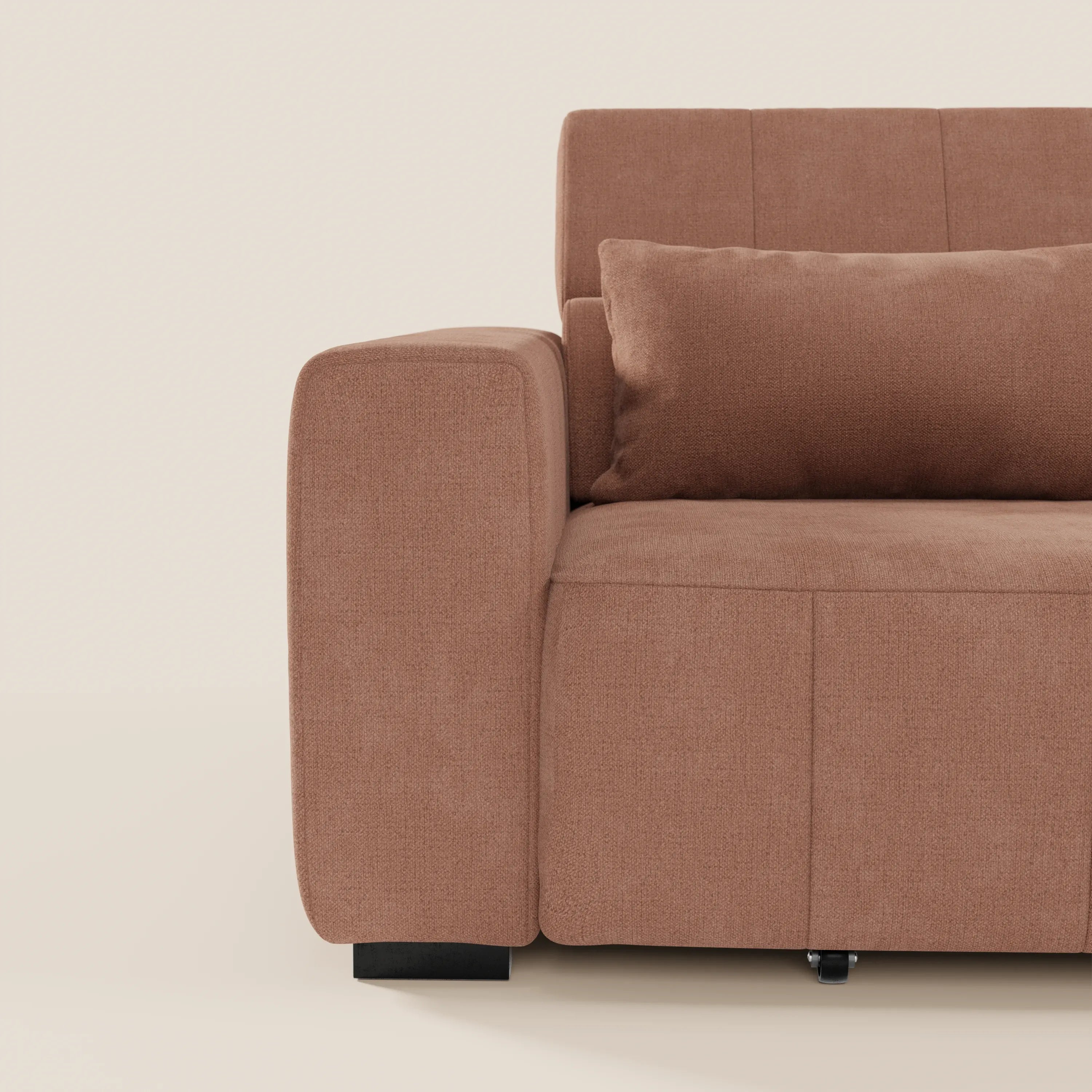 Doric divano 3 posti con sedute allungabili tramite relax elettrico - poggiatesta reclinabile in tessuto smacchiabile T23 - divani.store