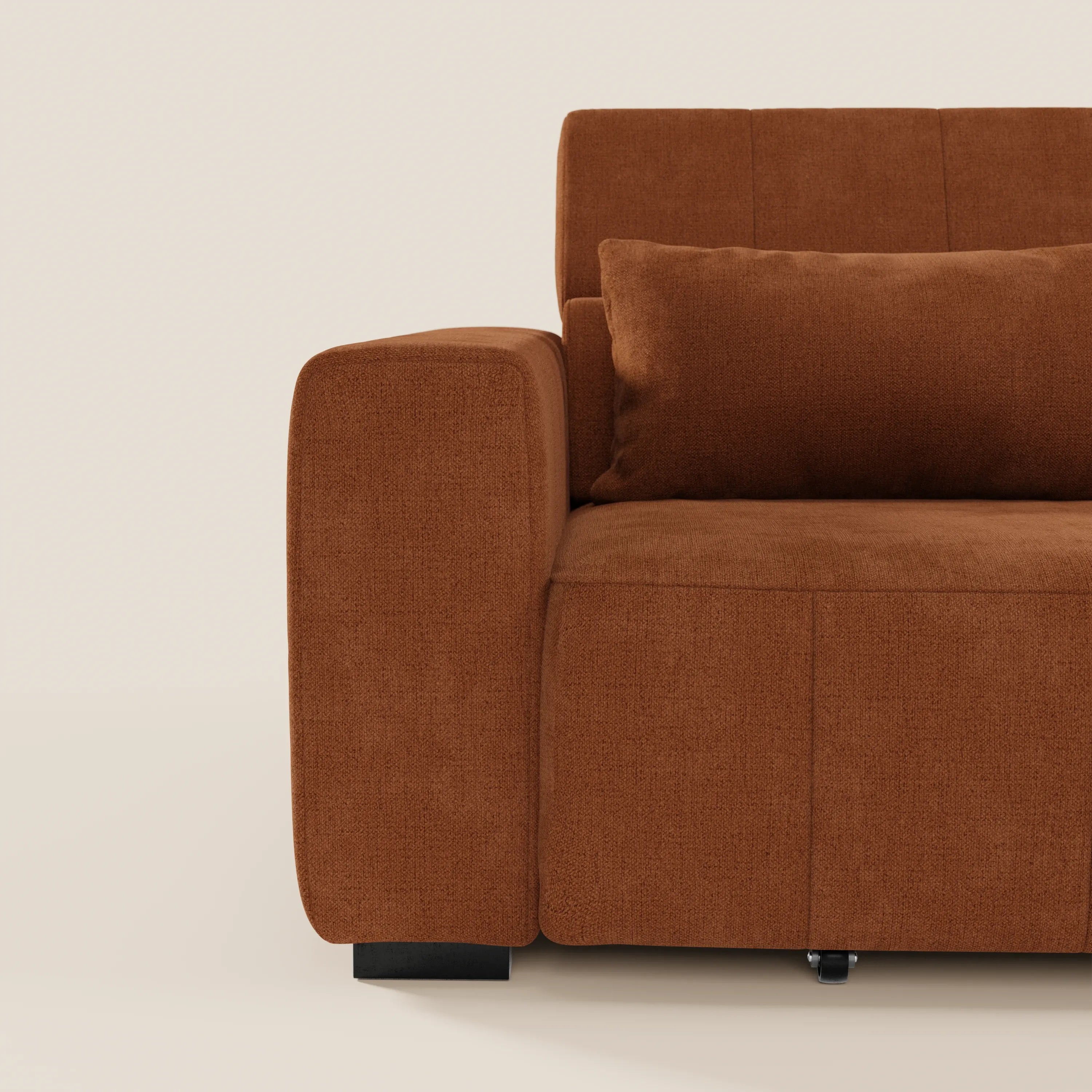 Doric divano 3 posti con sedute allungabili tramite relax elettrico - poggiatesta reclinabile in tessuto smacchiabile T23 - divani.store
