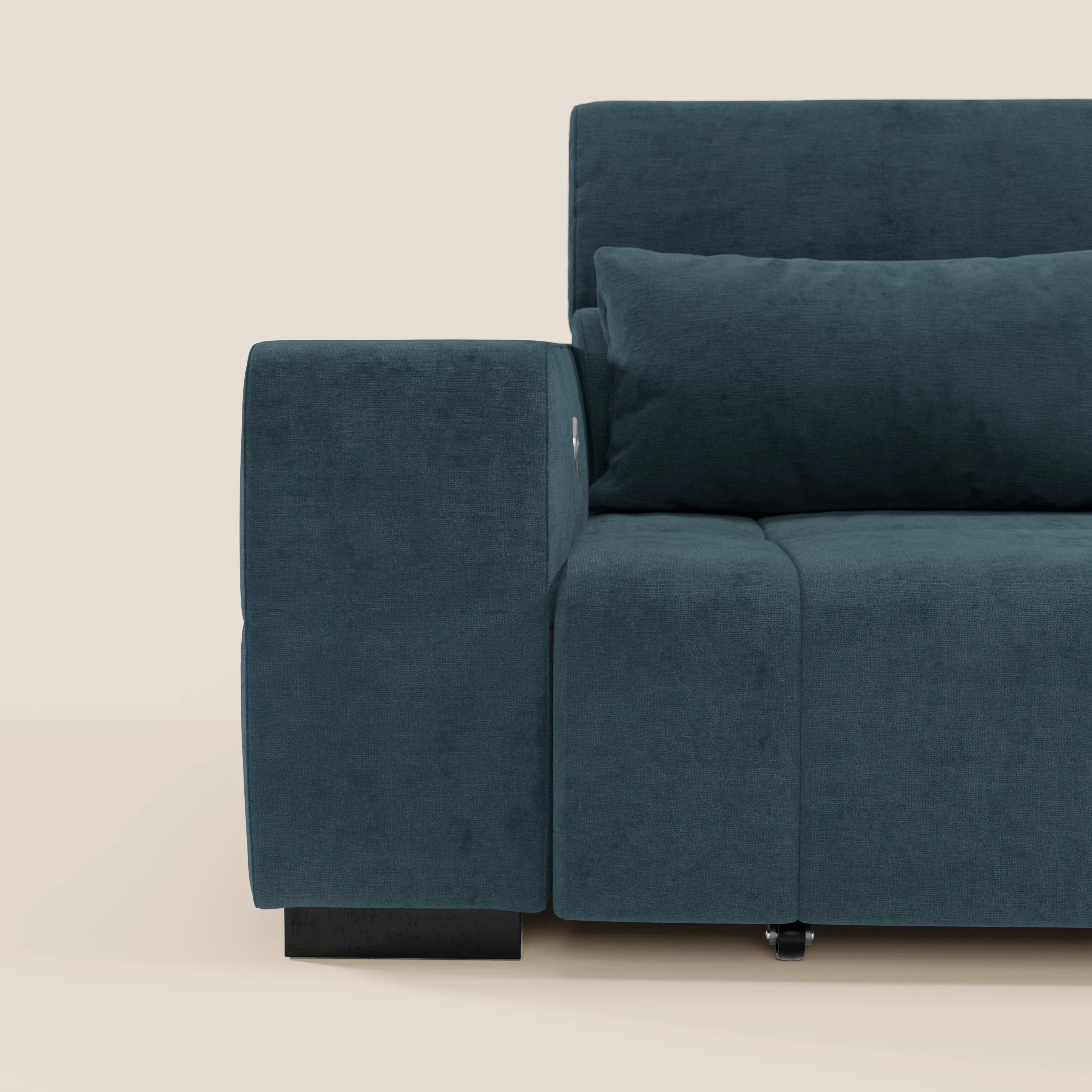Monarch Divano con Relax Elettrico per allungamento sedute e Poggiatesta Reclinabile in tessuto morbido smacchiabile T31 - divani.store