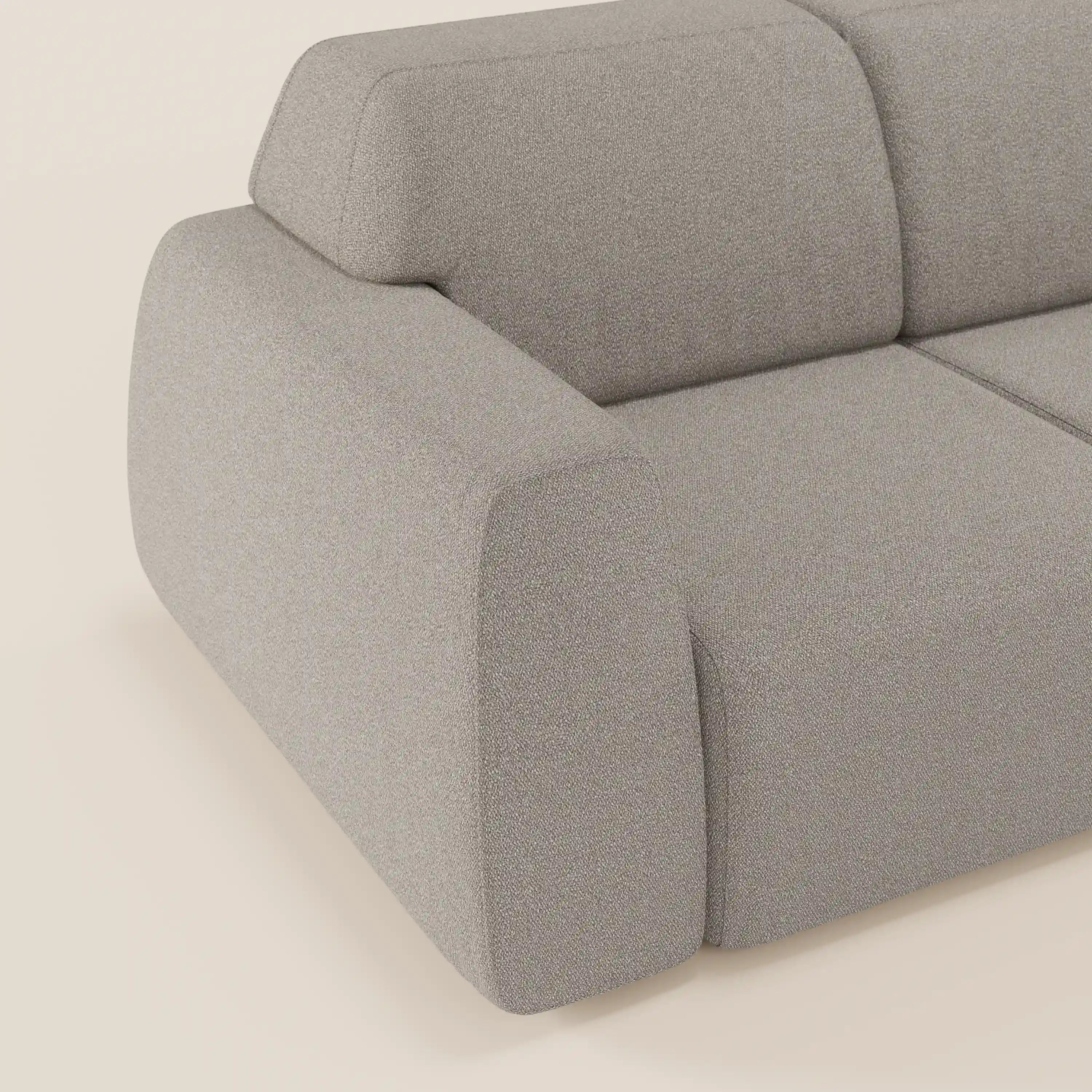 Orbit divano con 3 sedute scorrevoli e allungabili in tessuto effetto cotone smacchiabile T33 - divani.store