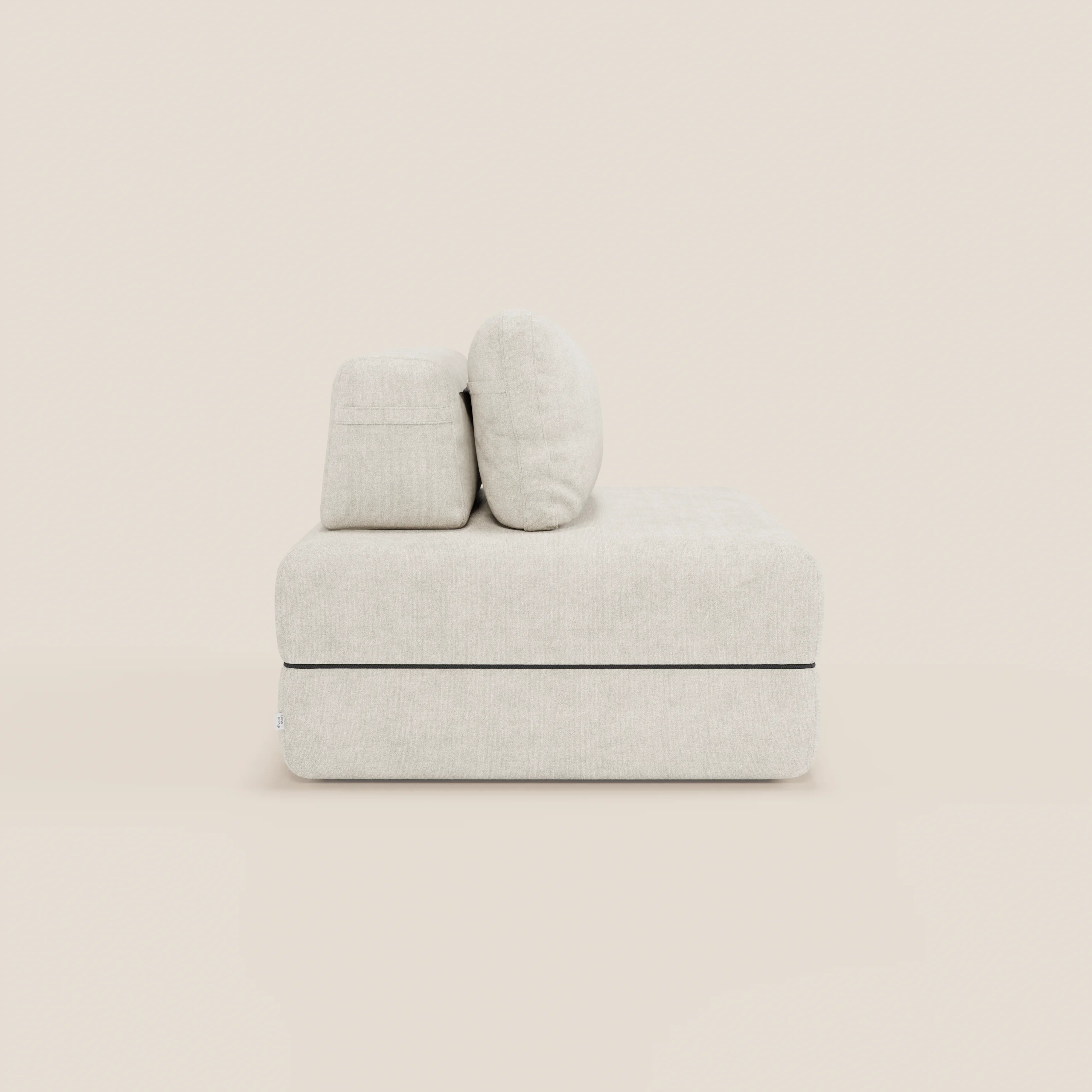 Rift poltrona letto con materasso alto 22 cm e memory foam - schienale mobile e tessuto smacchiabile T31 - divani.store