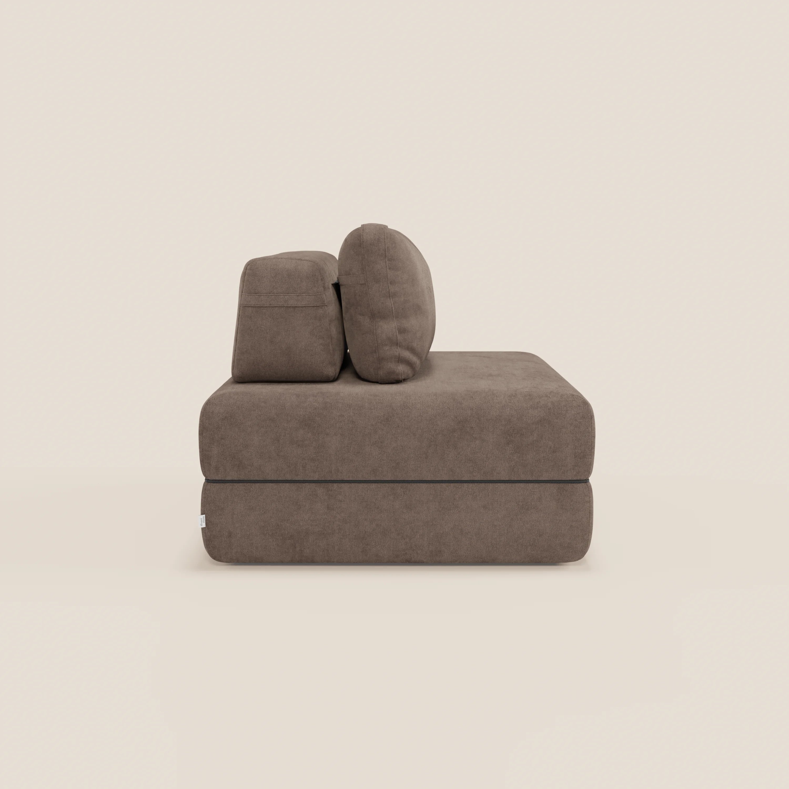 Rift poltrona letto con materasso alto 22 cm e memory foam - schienale mobile e tessuto smacchiabile T31 - divani.store