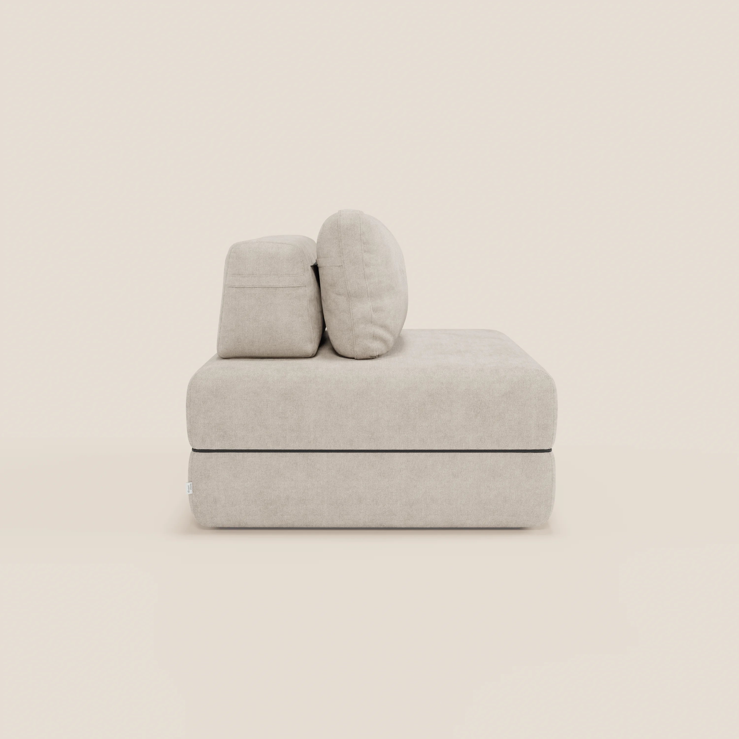 Rift poltrona letto con materasso alto 22 cm e memory foam - schienale mobile e tessuto smacchiabile T31 - divani.store