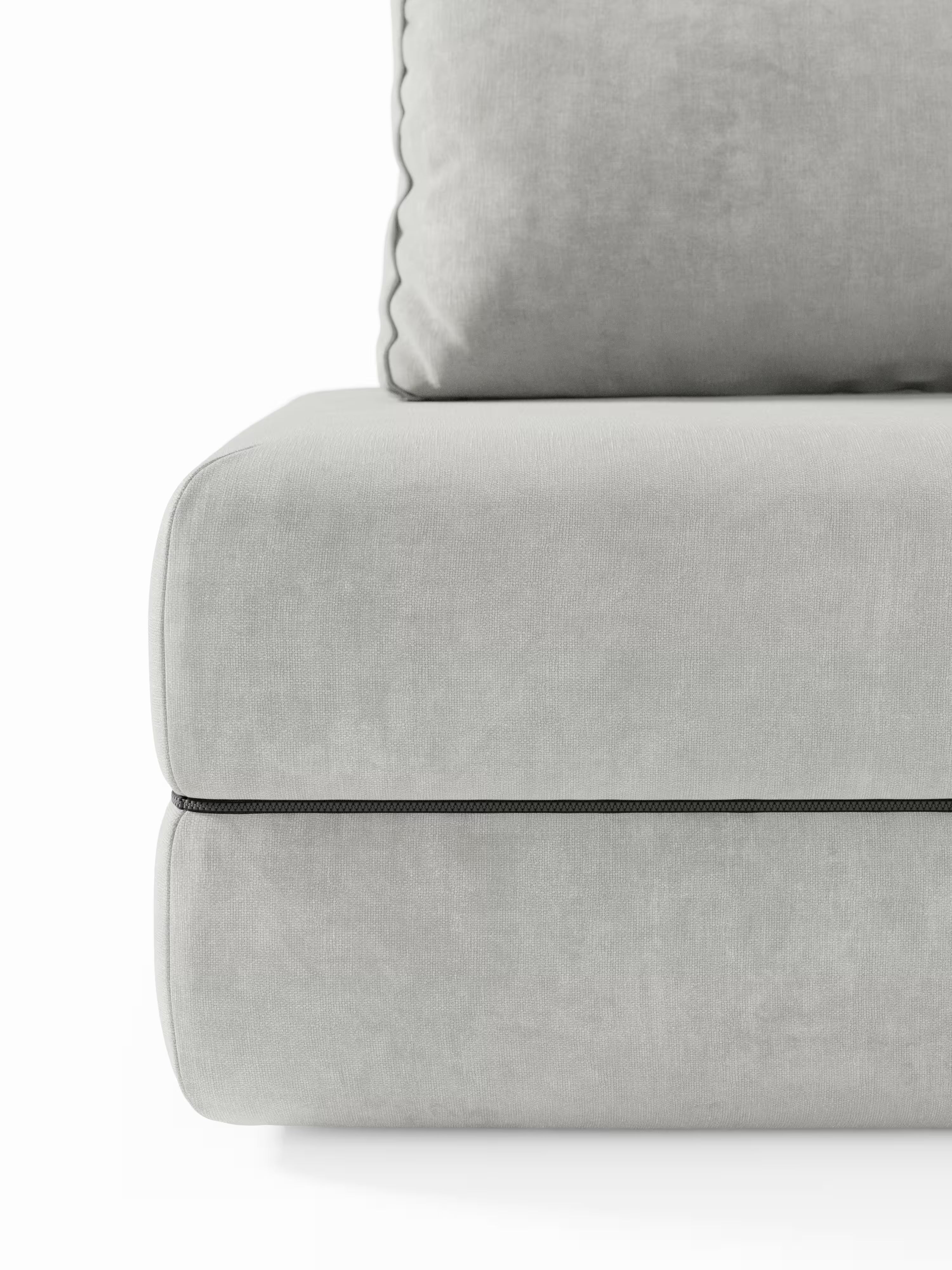 Rift divano letto matrimoniale 2 posti e 3 posti con schienali mobili - materasso alto 24 cm e memory foam in tessuto smacchiabile T31