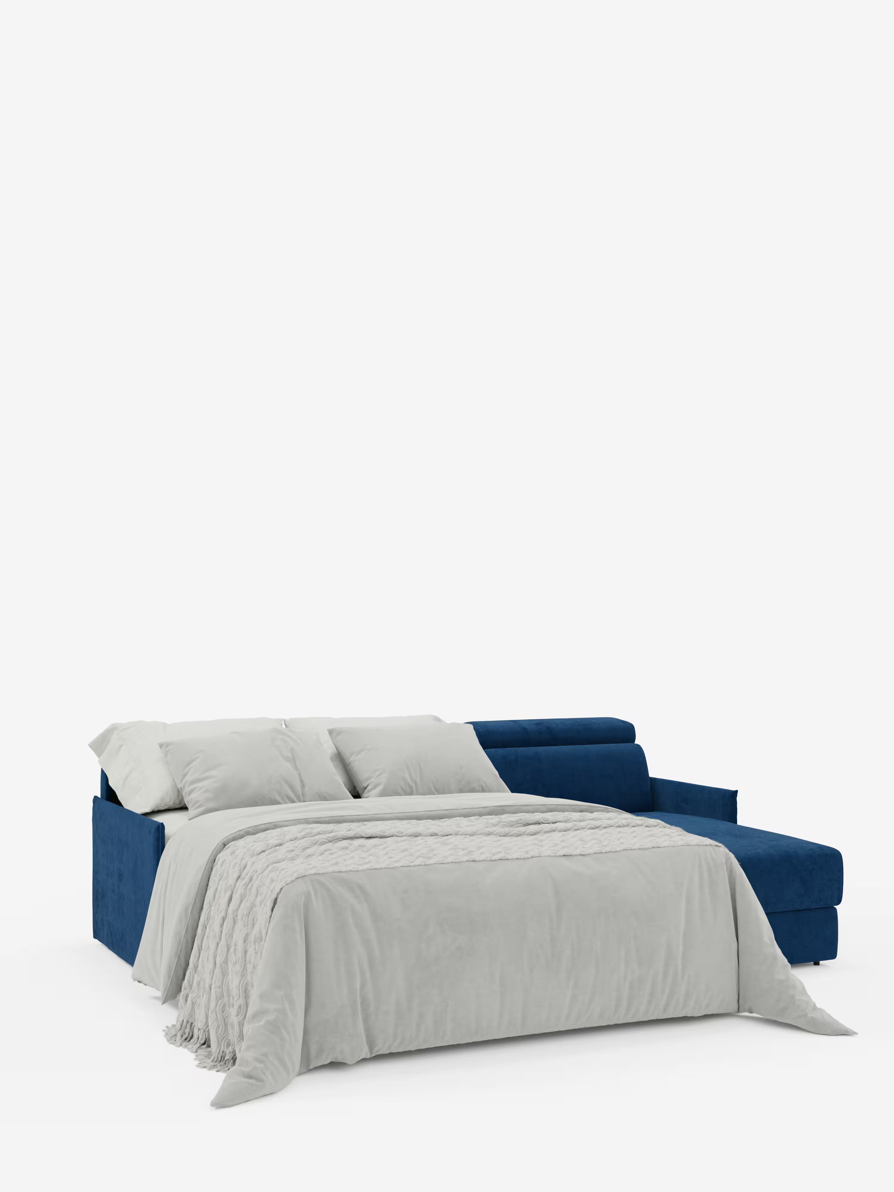 Miryam sofá cama esquinero compacto - reposacabezas reclinables y chaise longue con almacenaje en tejido antimanchas T31