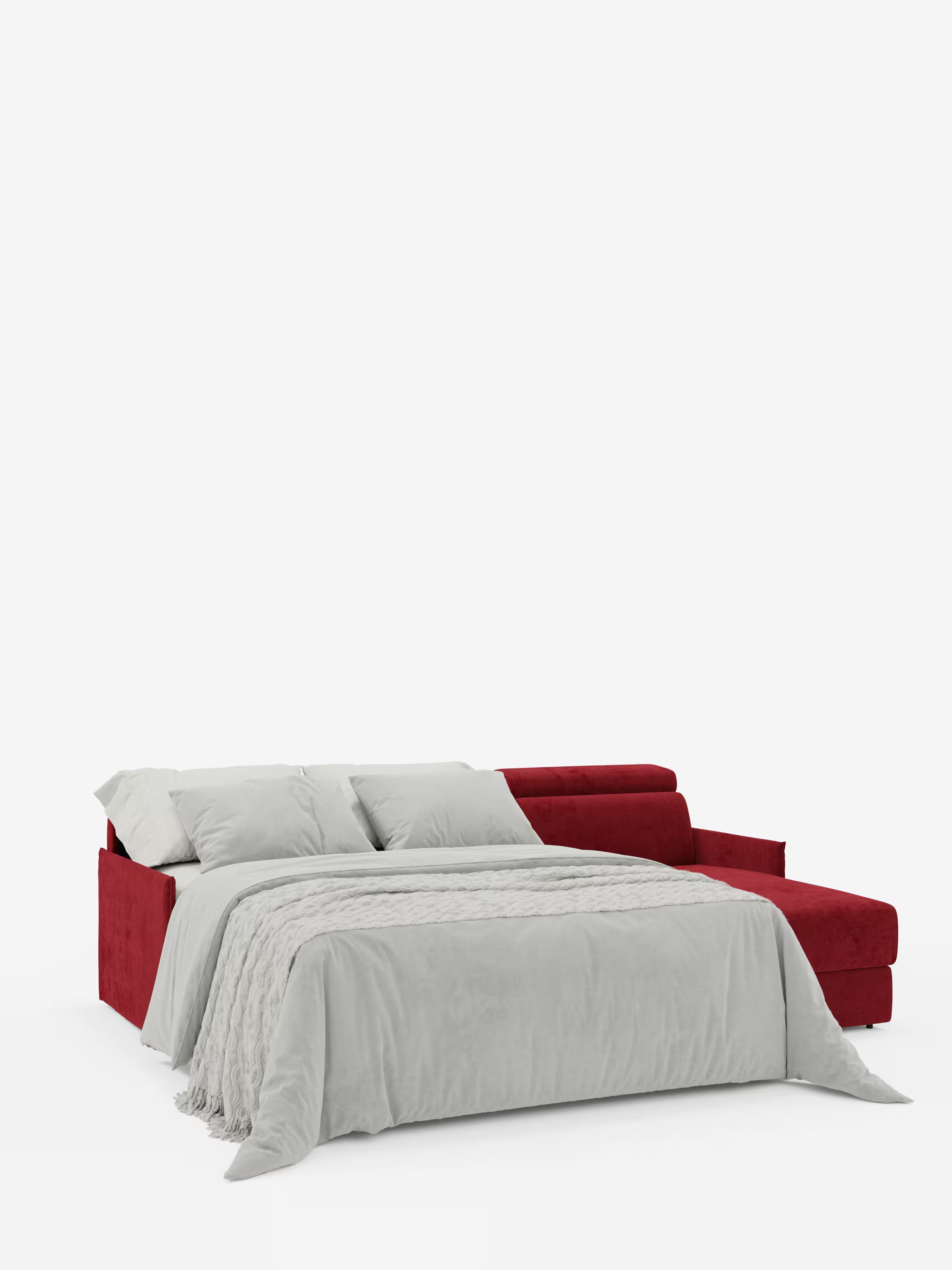 Miryam sofá cama esquinero compacto - reposacabezas reclinables y chaise longue con almacenaje en tejido antimanchas T31