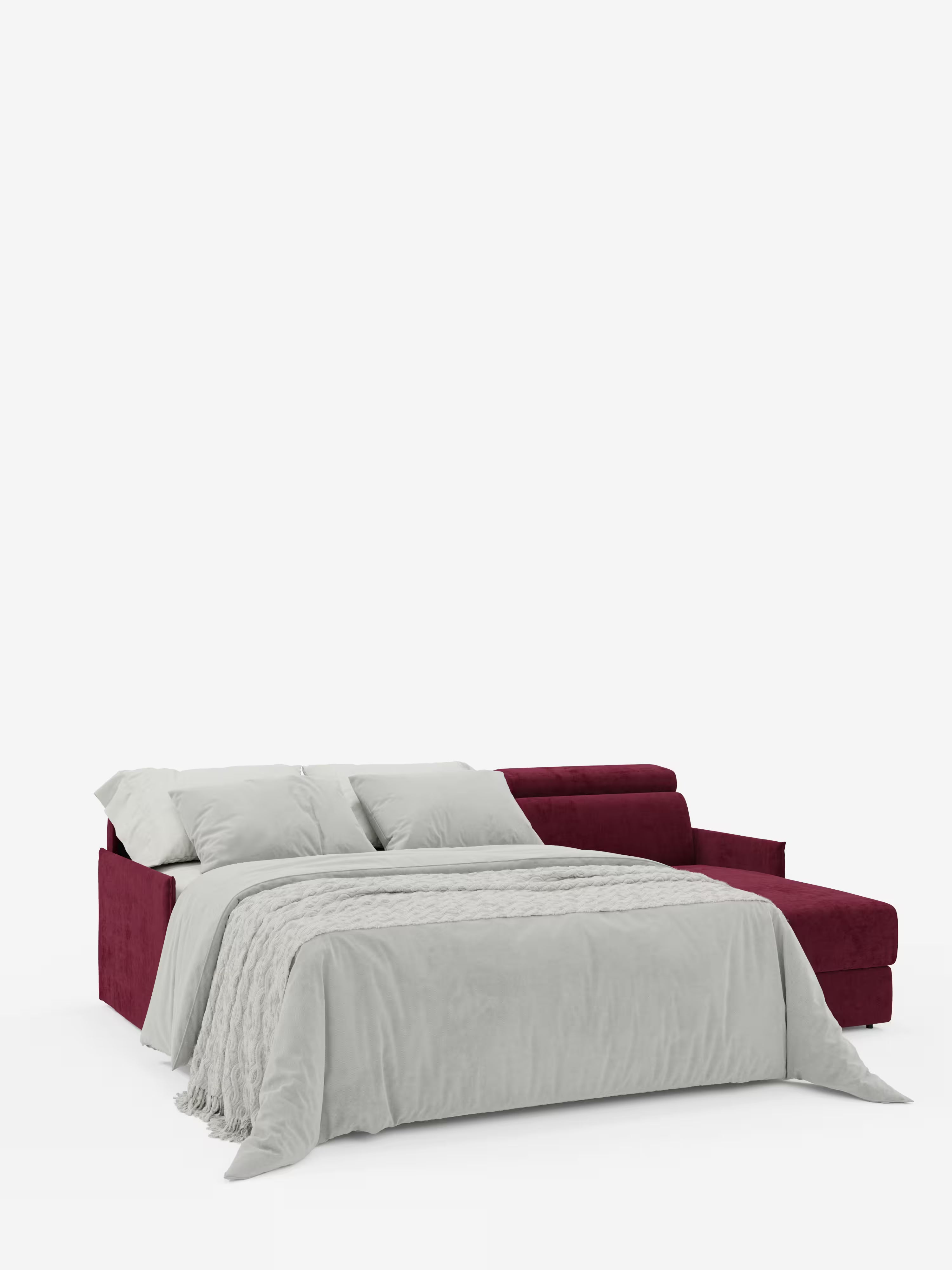 Miryam sofá cama esquinero compacto - reposacabezas reclinables y chaise longue con almacenaje en tejido antimanchas T31