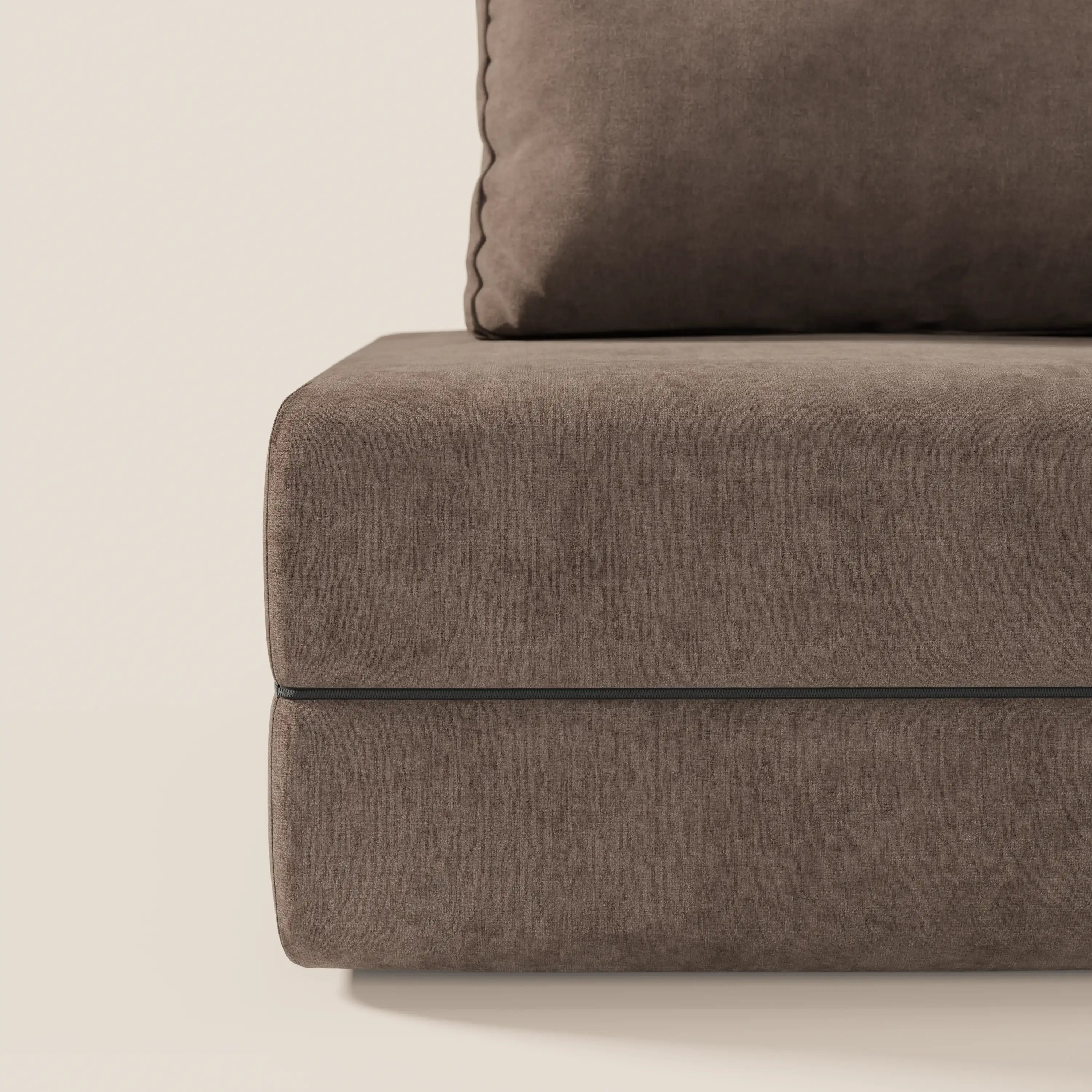 Rift poltrona letto con materasso alto 22 cm e memory foam - schienale mobile e tessuto smacchiabile T31 - divani.store