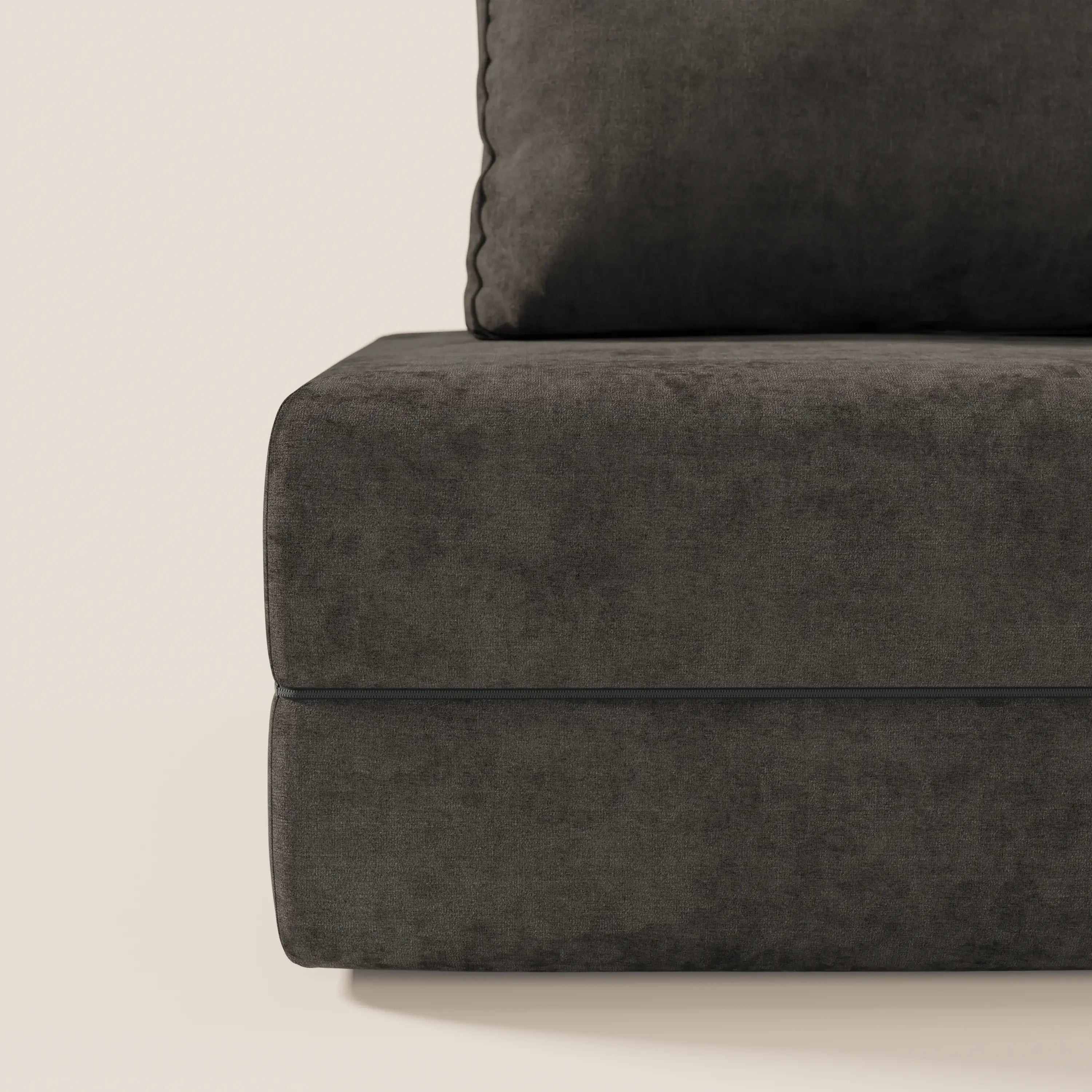 Rift poltrona letto con materasso alto 22 cm e memory foam - schienale mobile e tessuto smacchiabile T31 - divani.store