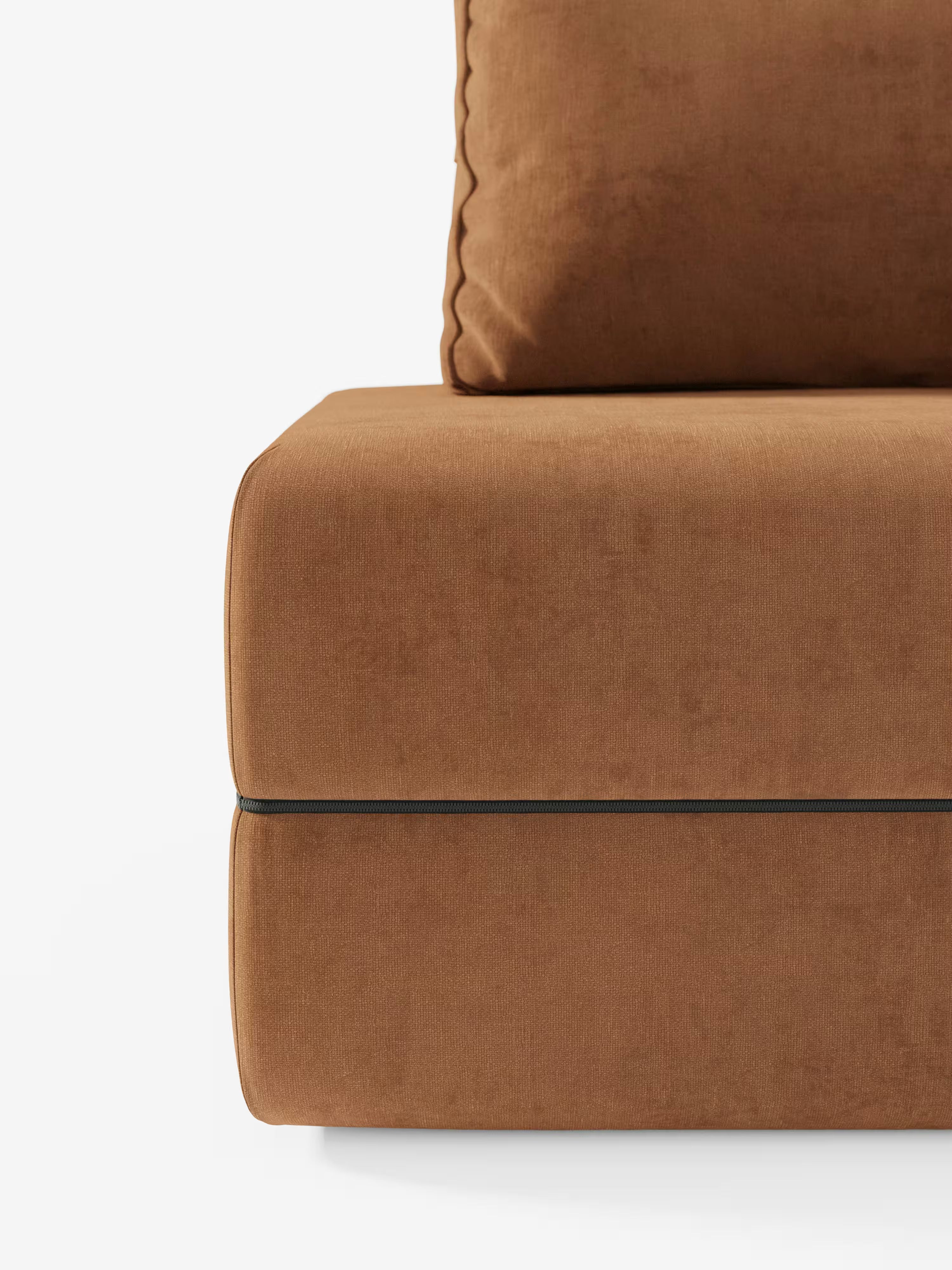 Rift fauteuil-lit avec matelas haut de 24 cm et mousse à mémoire de forme - dossier mobile et tissu antitache T31
