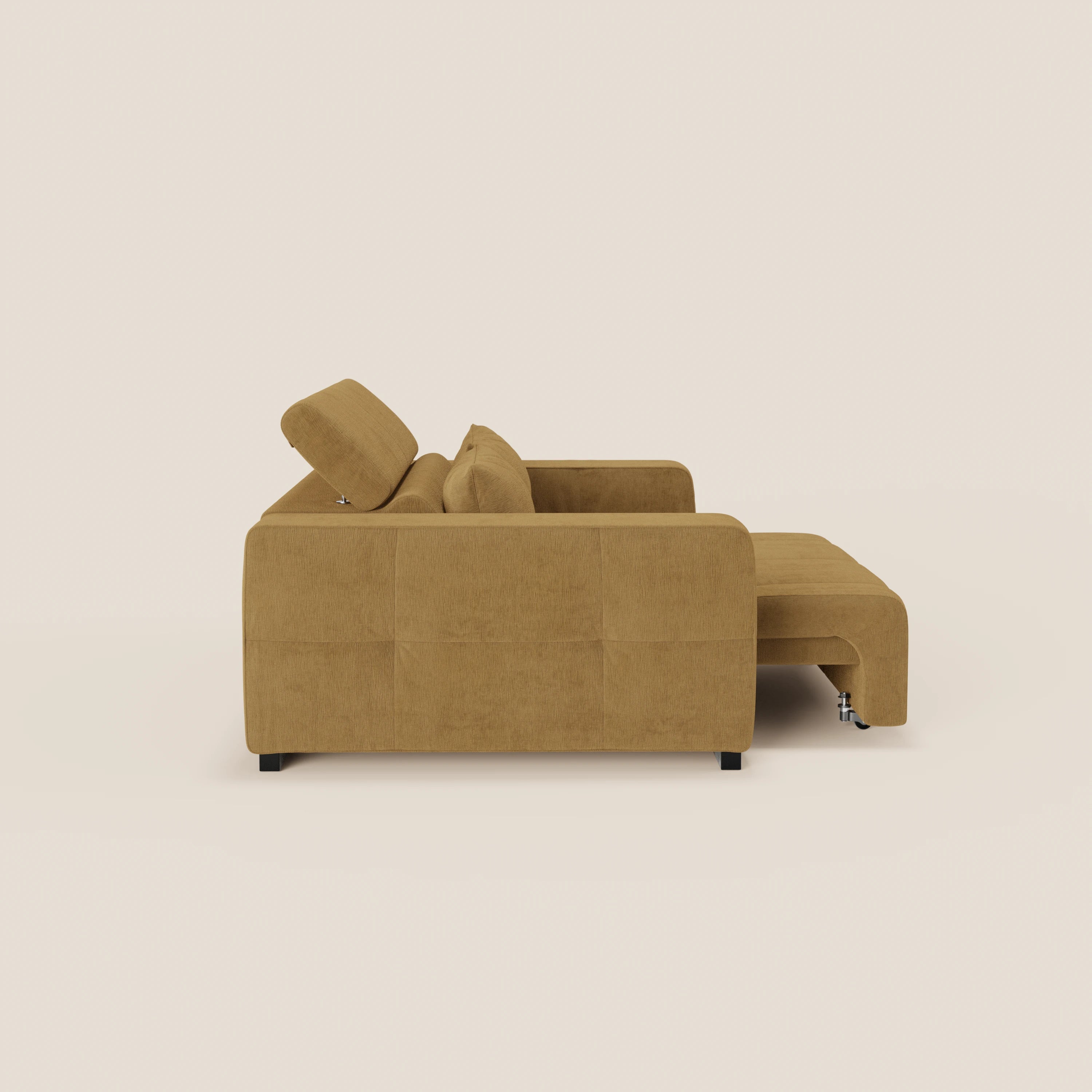 Monarch Divano con Relax Elettrico per allungamento sedute e Poggiatesta Reclinabile in tessuto morbido smacchiabile T31 - divani.store