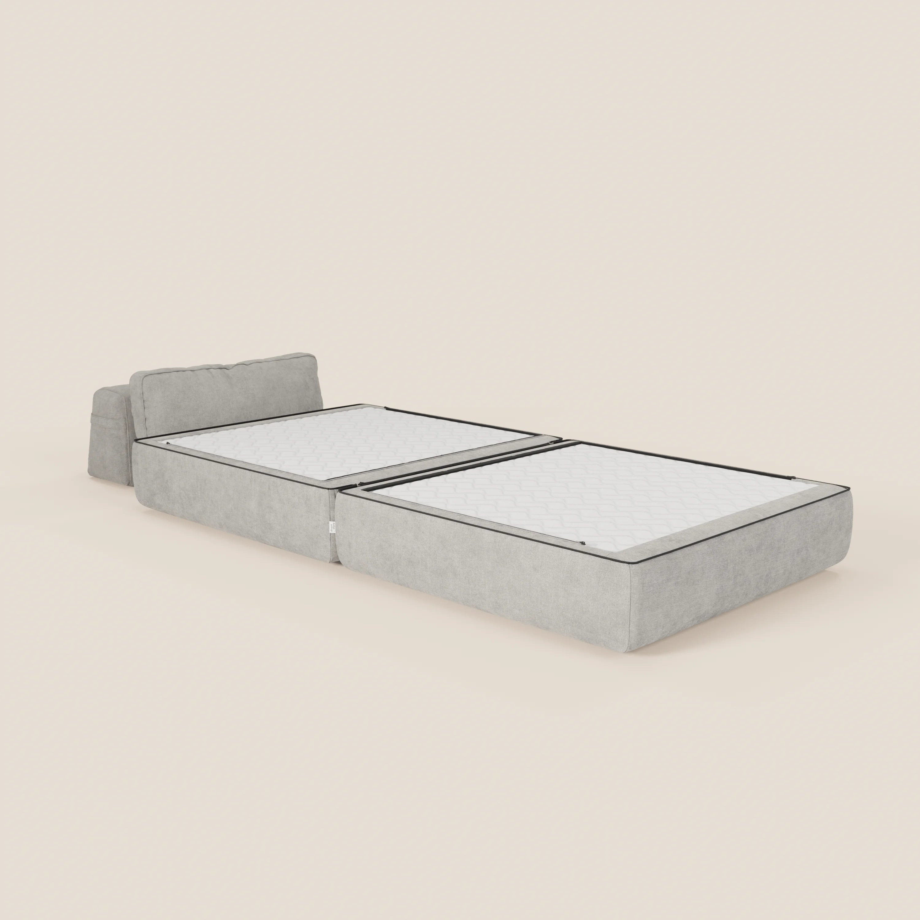Rift poltrona letto con materasso alto 22 cm e memory foam - schienale mobile e tessuto smacchiabile T31 - divani.store