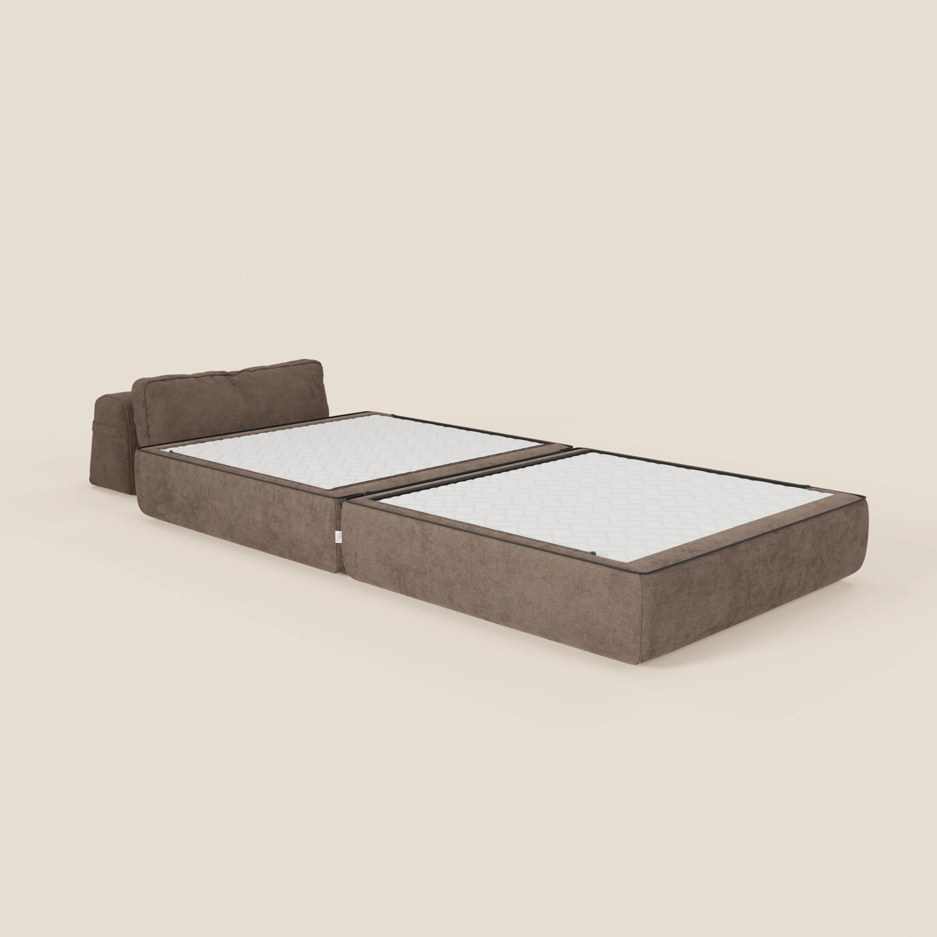 Rift poltrona letto con materasso alto 22 cm e memory foam - schienale mobile e tessuto smacchiabile T31 - divani.store