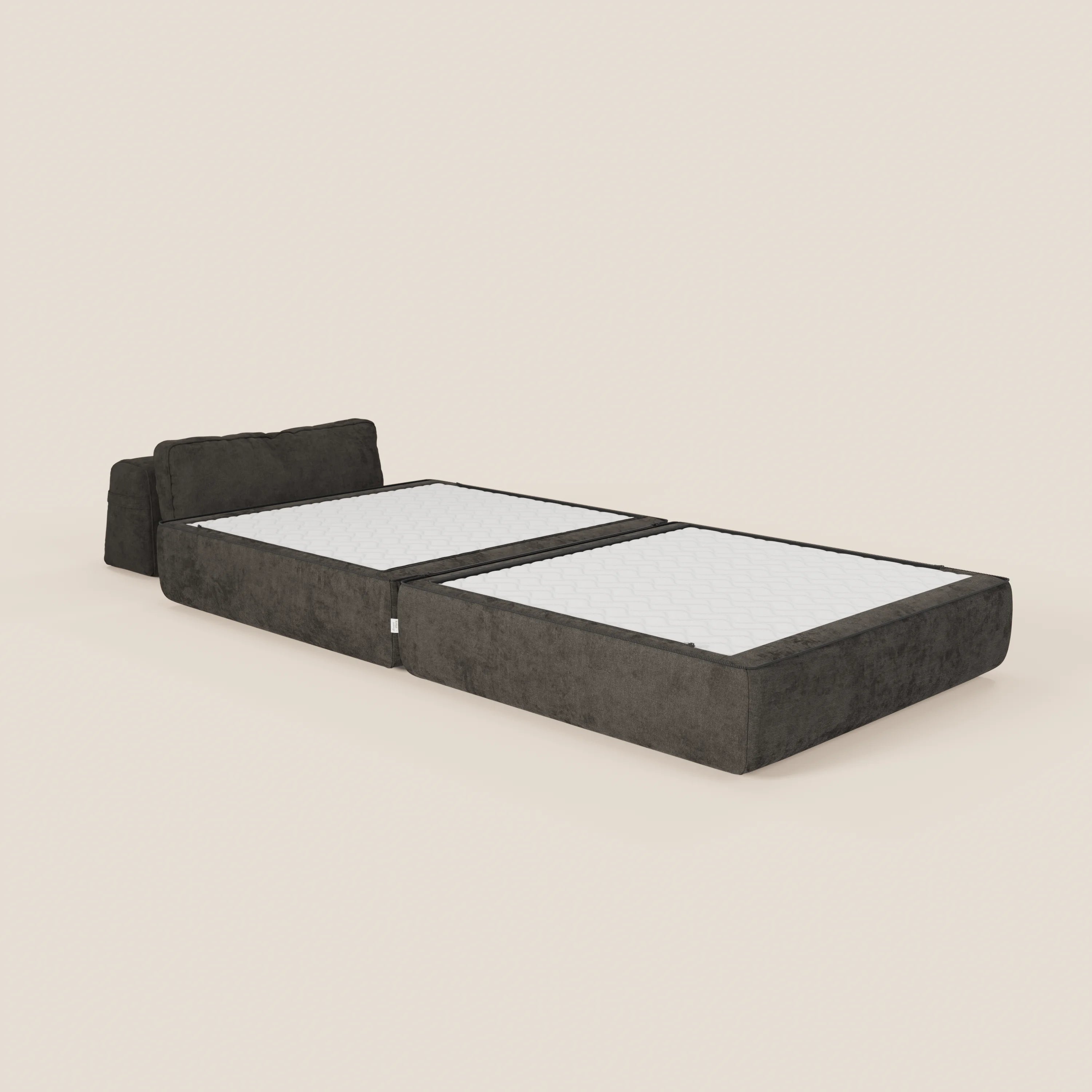 Rift poltrona letto con materasso alto 22 cm e memory foam - schienale mobile e tessuto smacchiabile T31 - divani.store