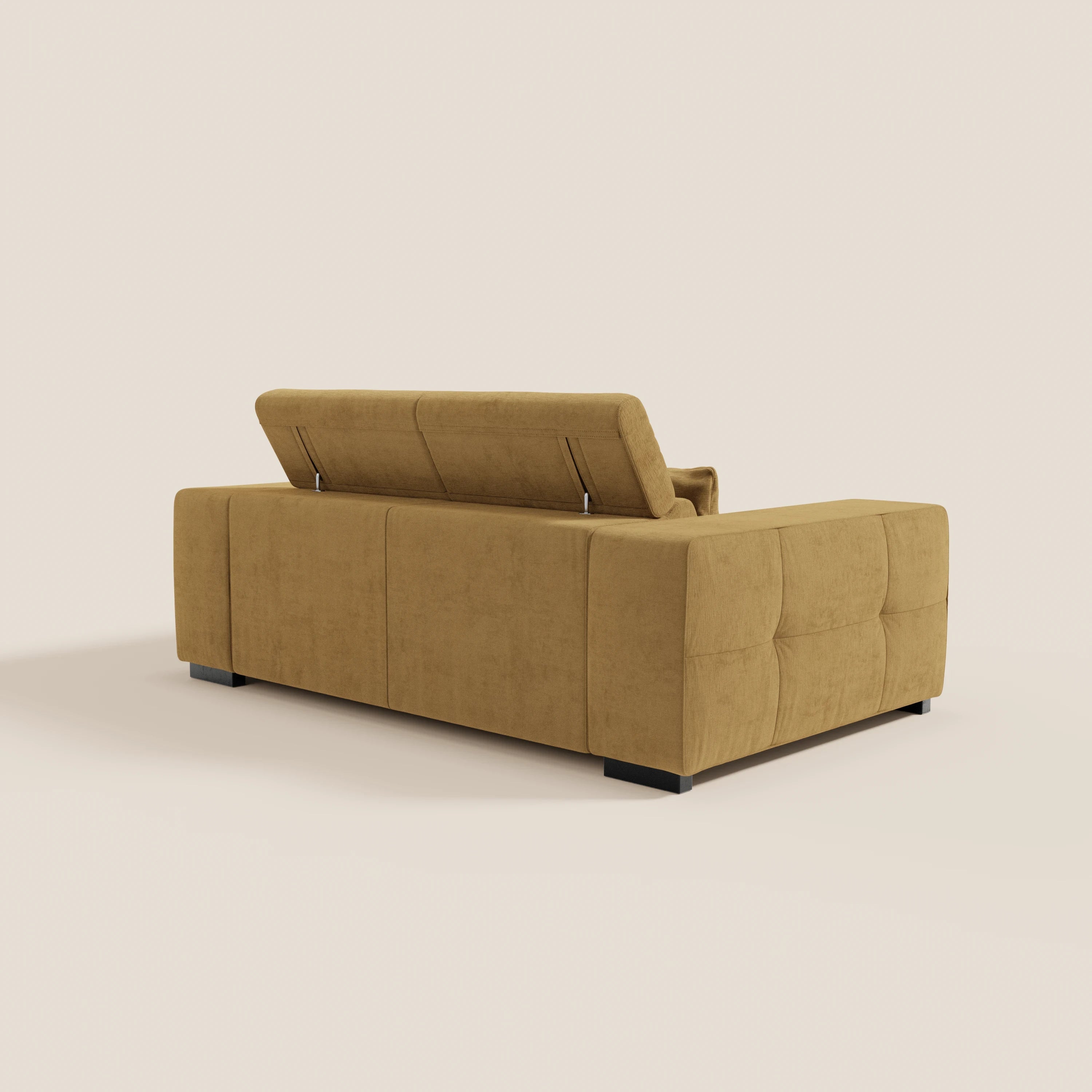 Monarch Divano con Relax Elettrico per allungamento sedute e Poggiatesta Reclinabile in tessuto morbido smacchiabile T31 - divani.store
