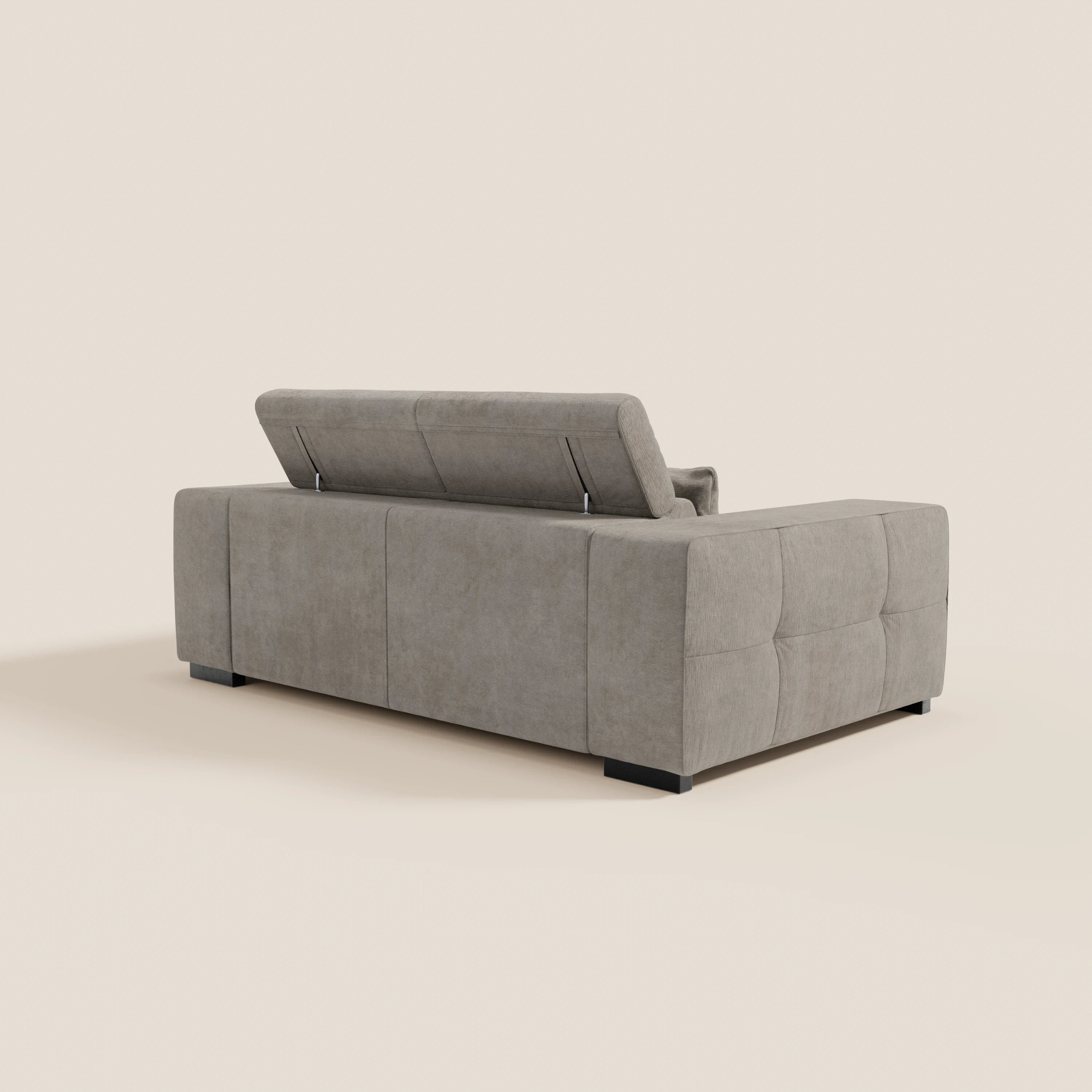 Monarch Divano con Relax Elettrico per allungamento sedute e Poggiatesta Reclinabile in tessuto morbido smacchiabile T31 - divani.store