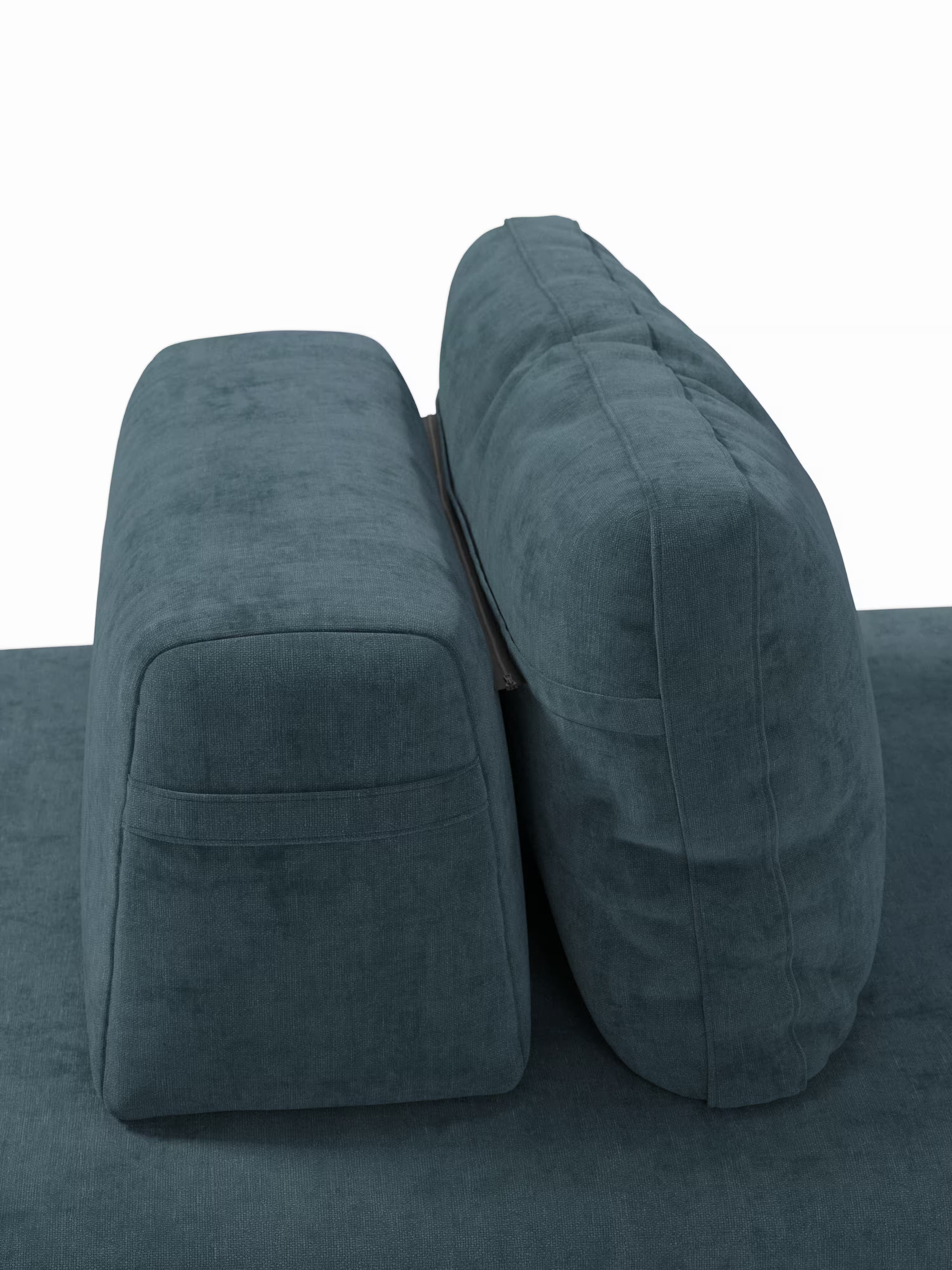Rift divano letto matrimoniale 2 posti e 3 posti con schienali mobili - materasso alto 24 cm e memory foam in tessuto smacchiabile T31