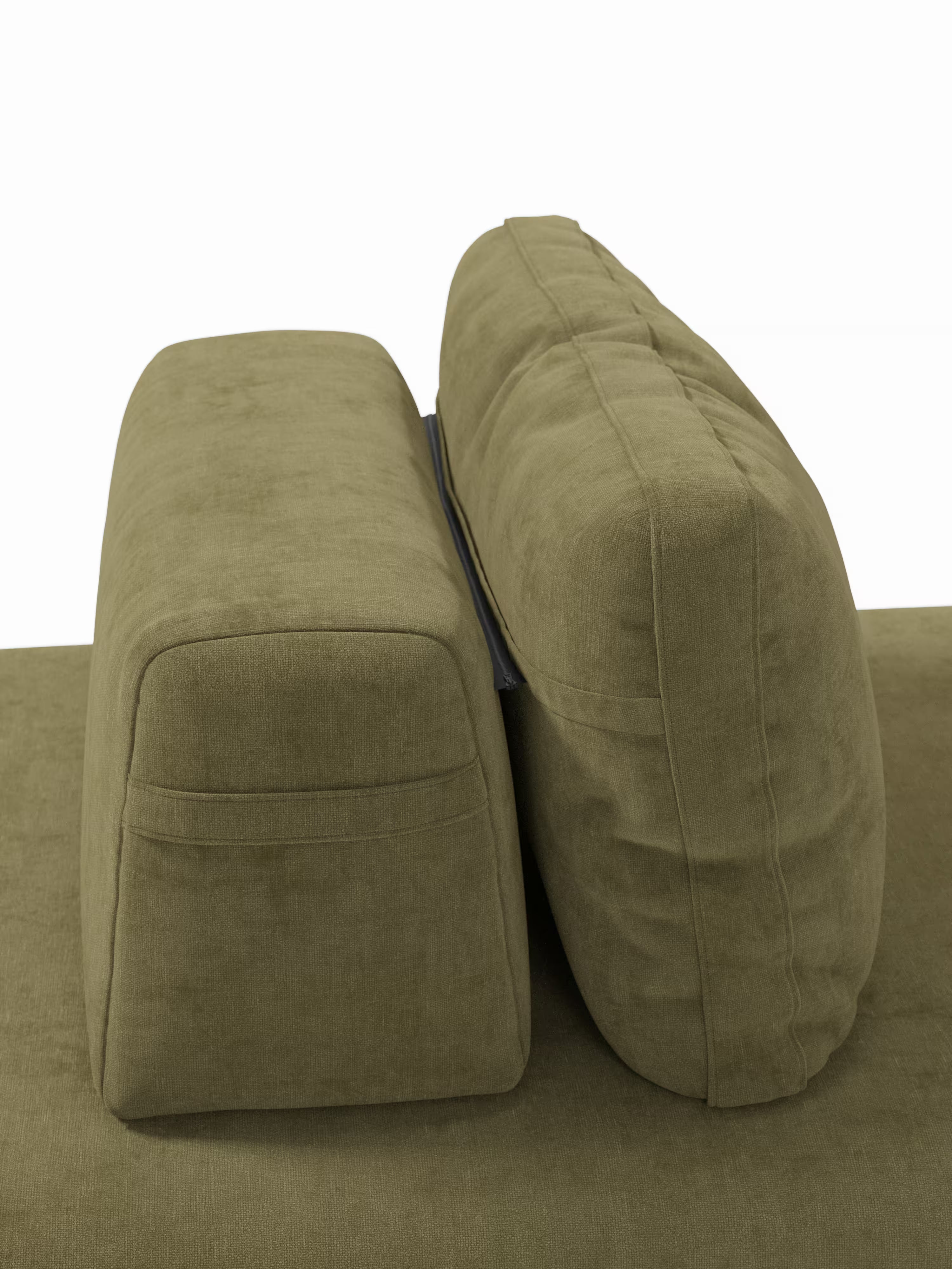 Rift divano letto matrimoniale 2 posti e 3 posti con schienali mobili - materasso alto 24 cm e memory foam in tessuto smacchiabile T31