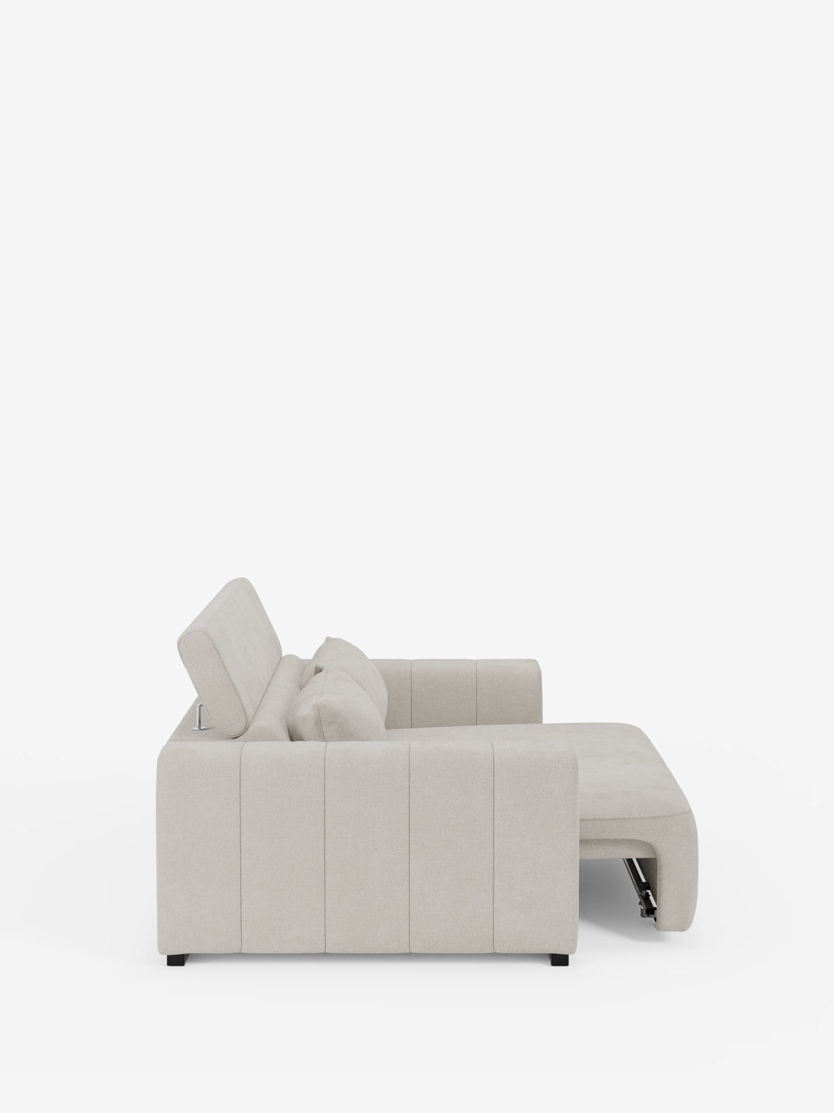 Doric divano 3 posti con sedute allungabili tramite relax elettrico - poggiatesta reclinabile in tessuto smacchiabile T23